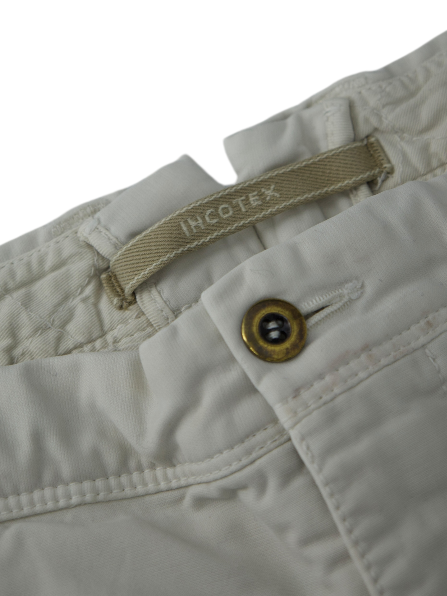 Incotex Ecru Cotton & Strech “Slacks” Chino