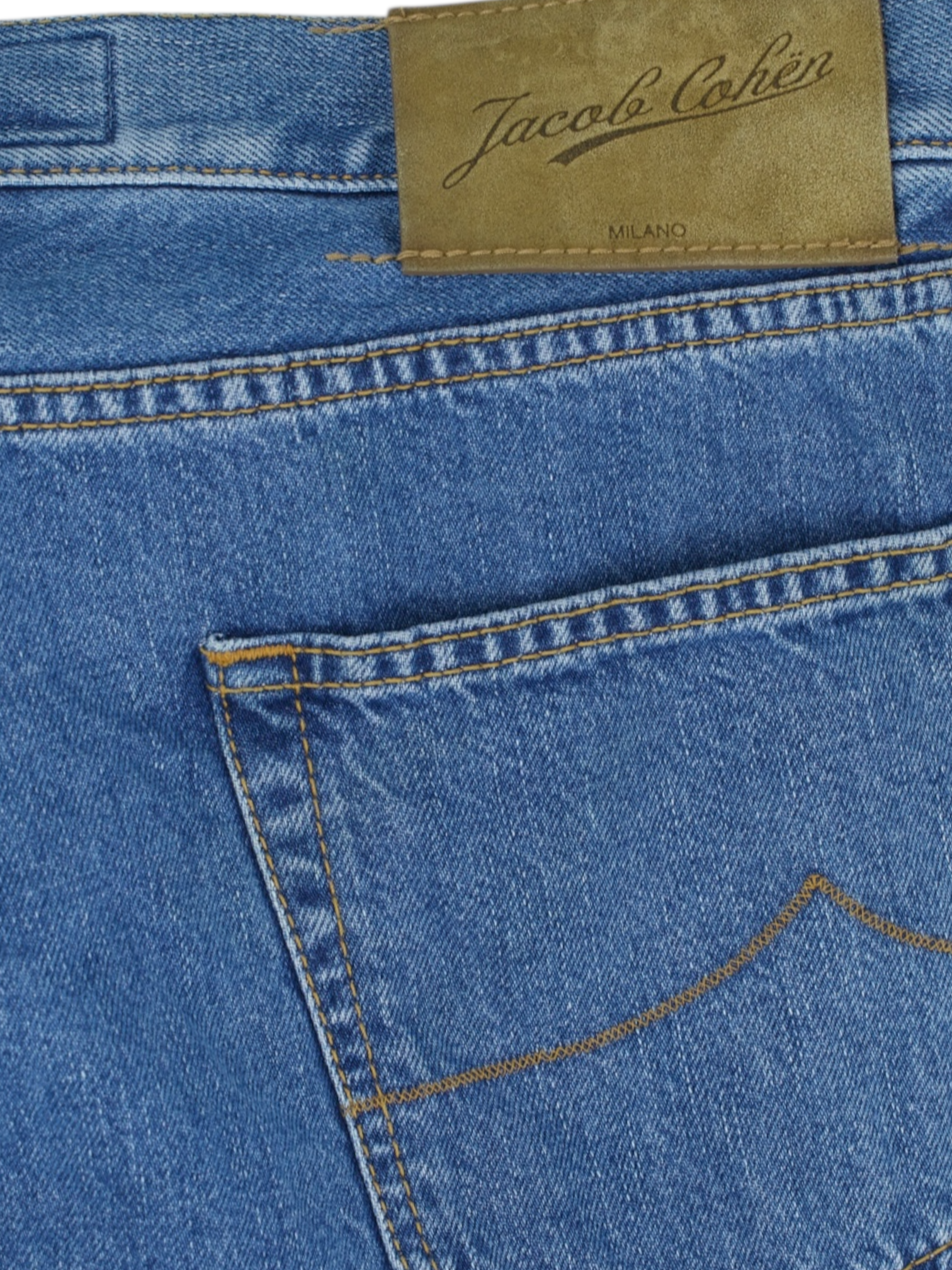 Jacob Cohen Blue Cotton Twill Sean Jeans