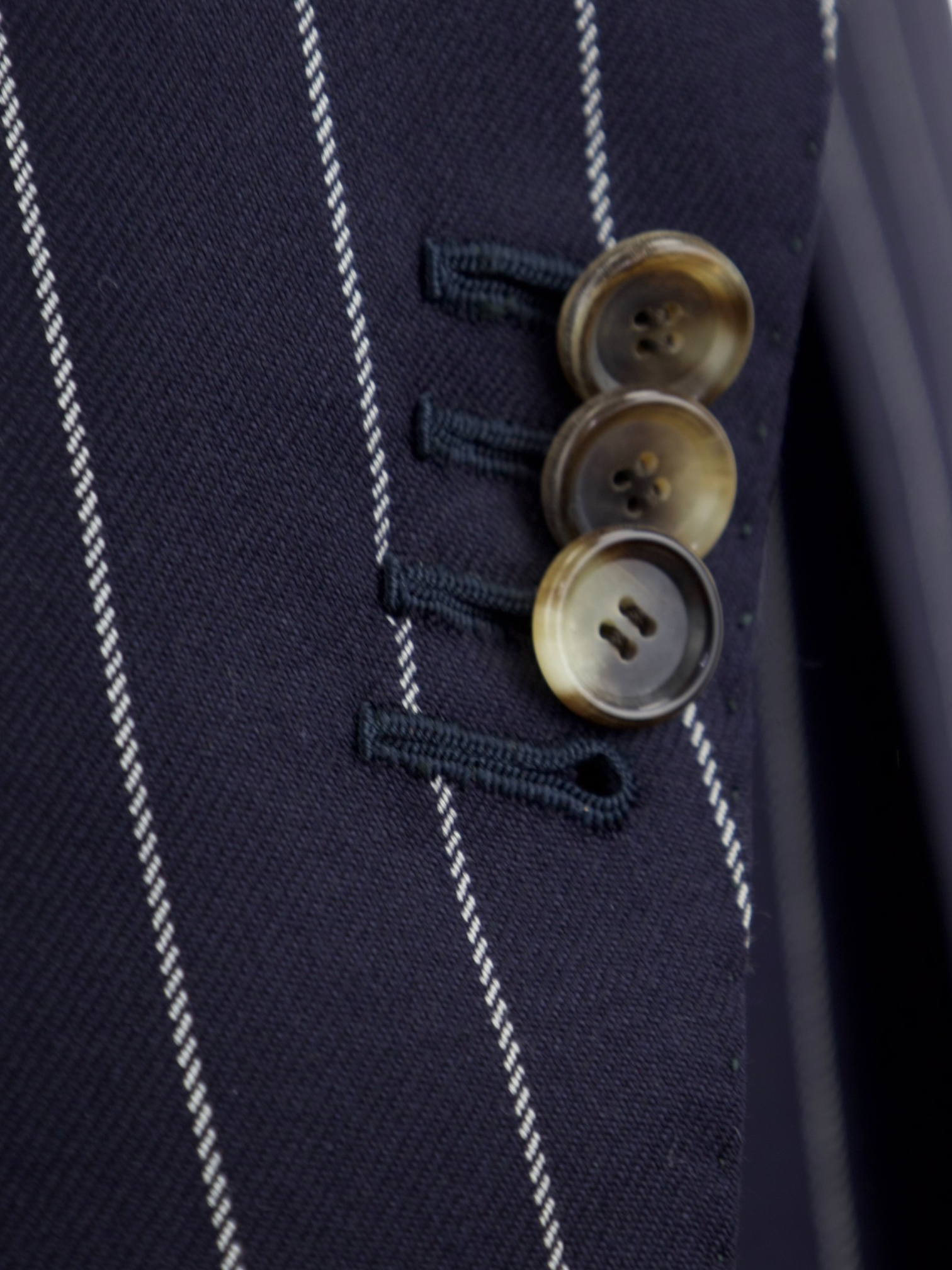 Cesare Attolini Blue Chalk Stripe Suit