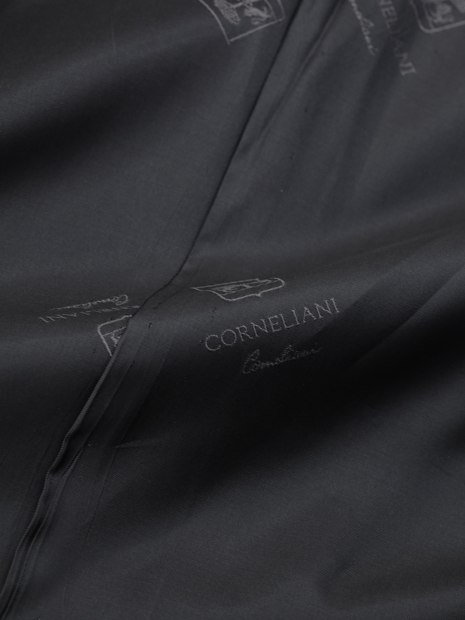 Corneliani Dark Grey Gabardine-Wool Twill Leader Suit