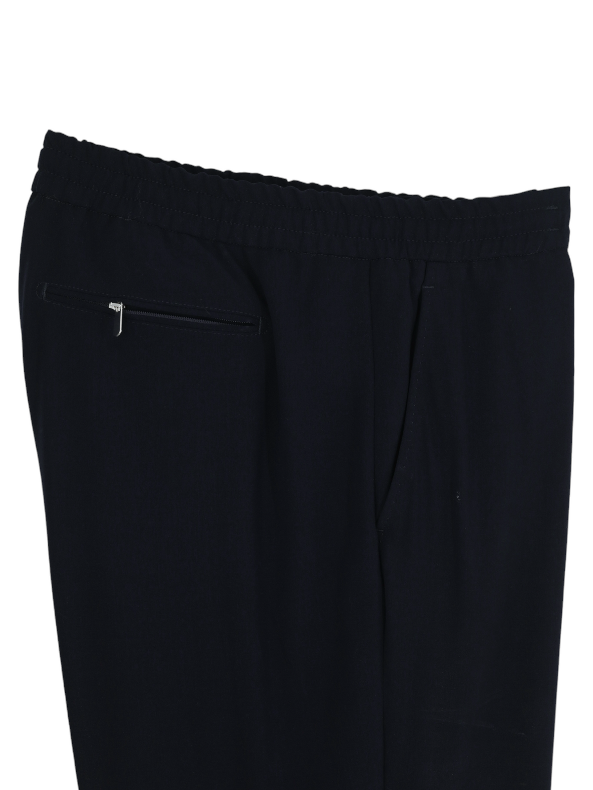 Marco Pescarolo Navy Wool & Stretch Zip-Up Luxury Tracksuit