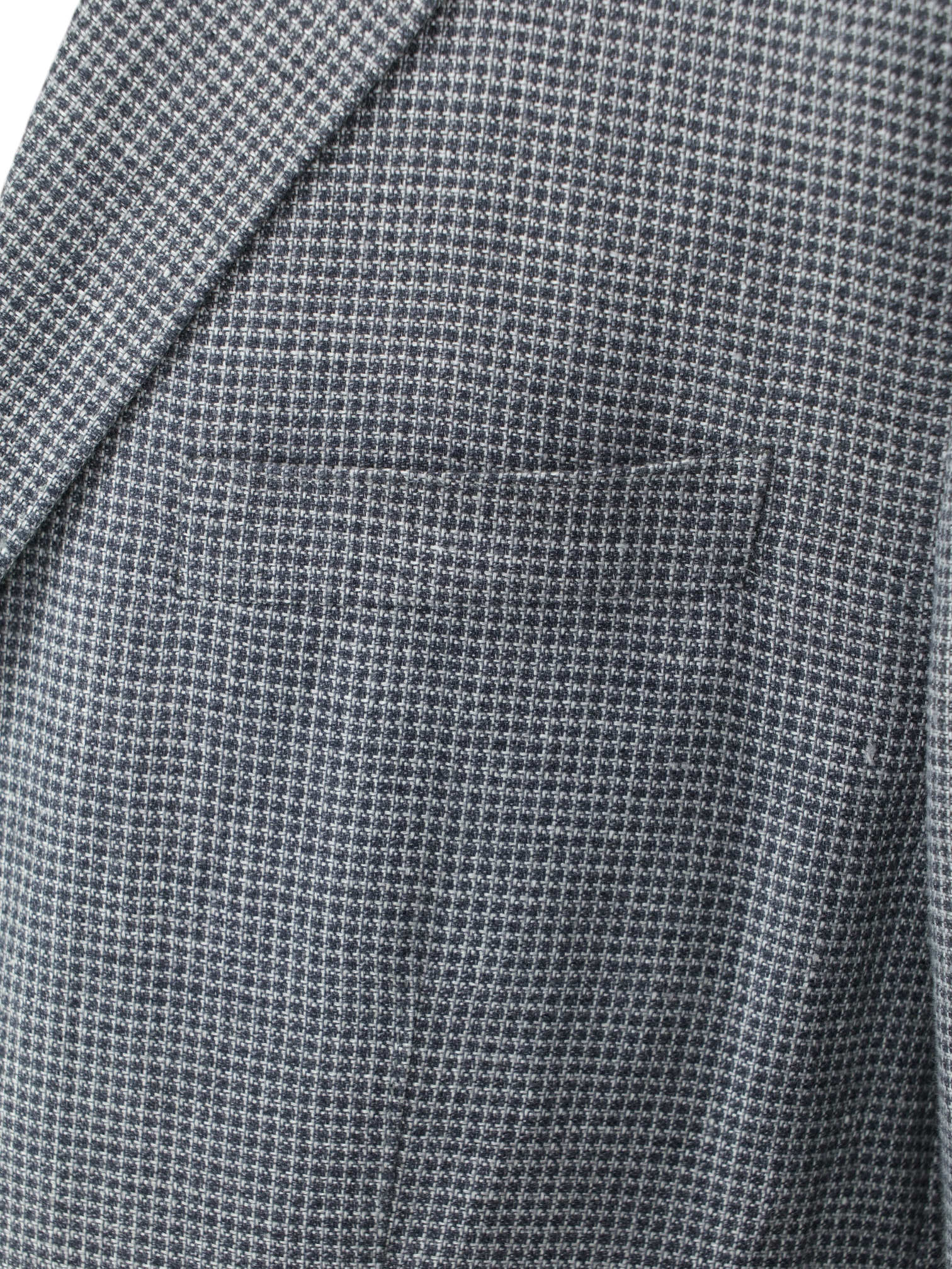 Corneliani ID Grey Hemp & Wool Micro-Pattern "Light Living" Jacket