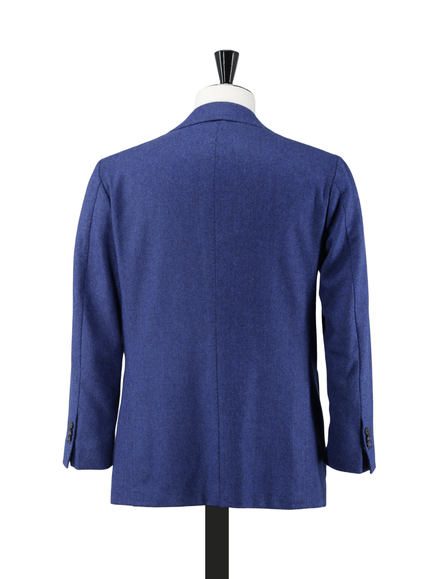 Cesare Attolini Royal Blue Geelong Wool Herringbone Jacket