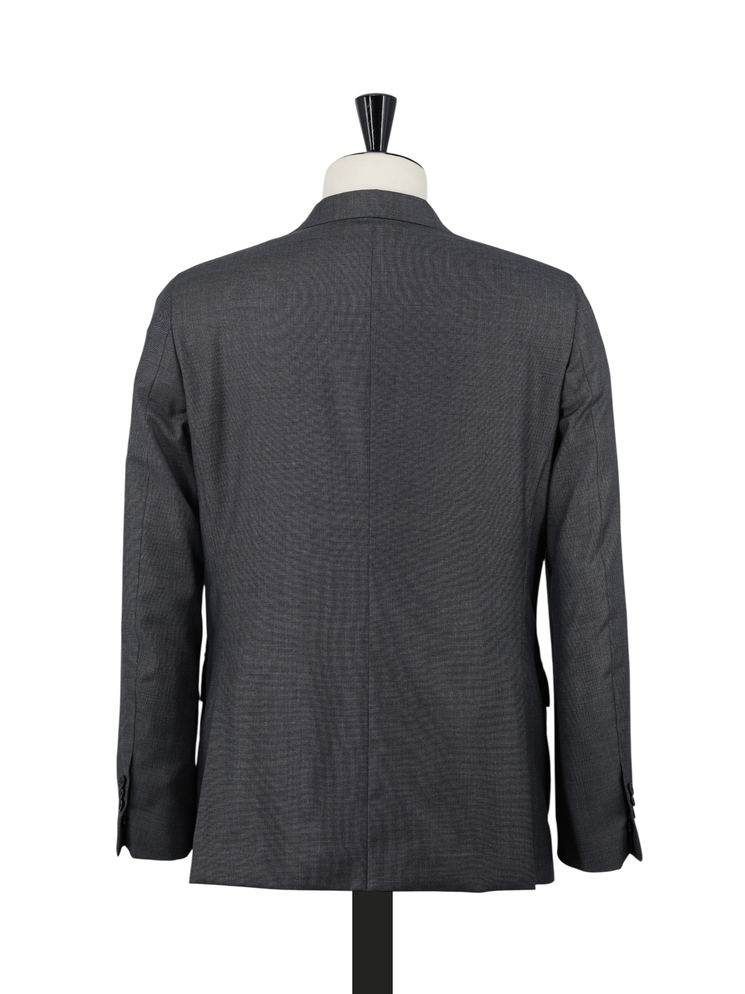 Lardini Grey Wool Timeless Sharkskin Suit