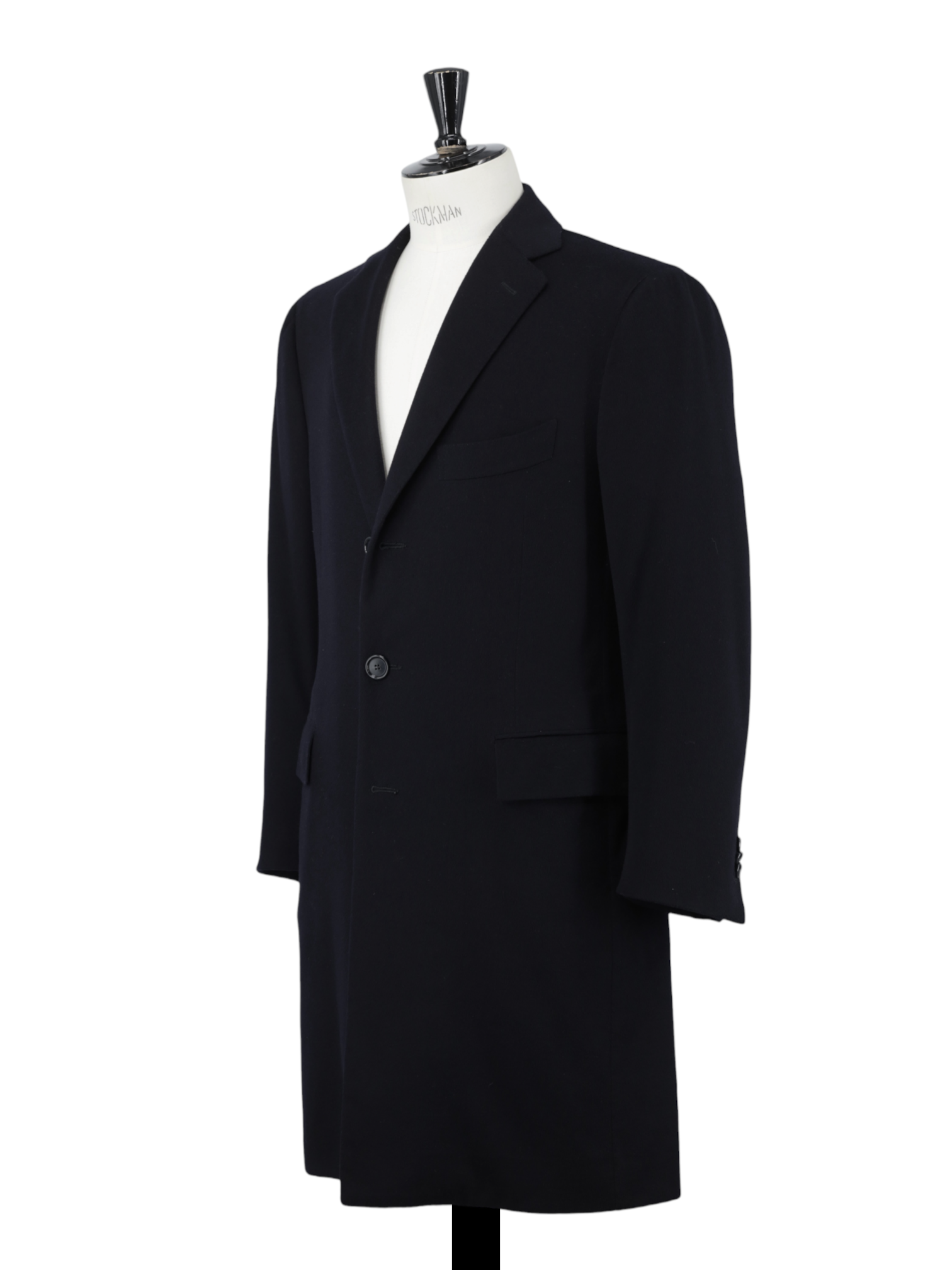 Cesare Attolini Navy Pure Cashmere Timeless Neapolitan Overcoat