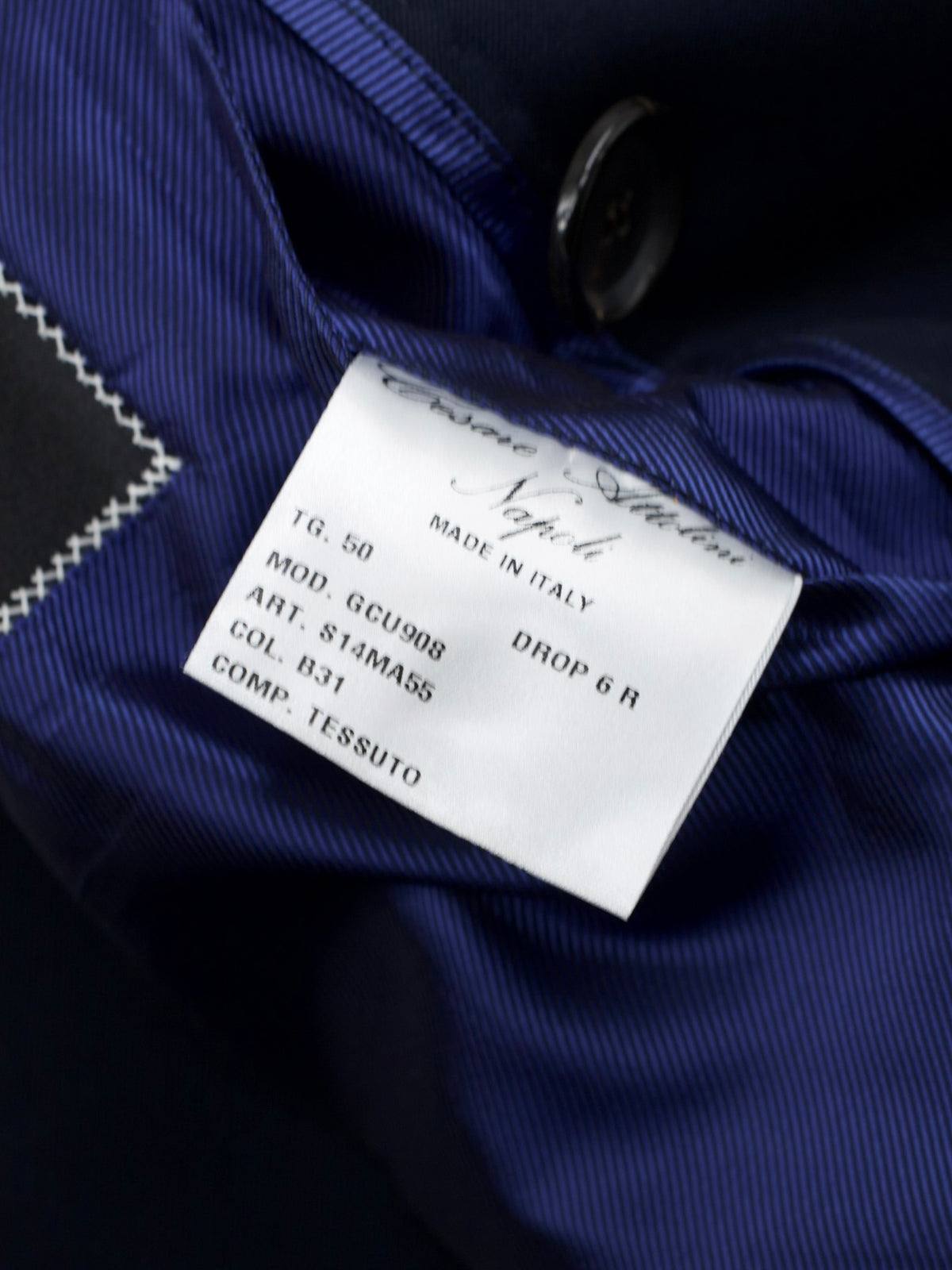 Cesare Attolini Navy Wool-Stretch Twill Sartorial Peacoat