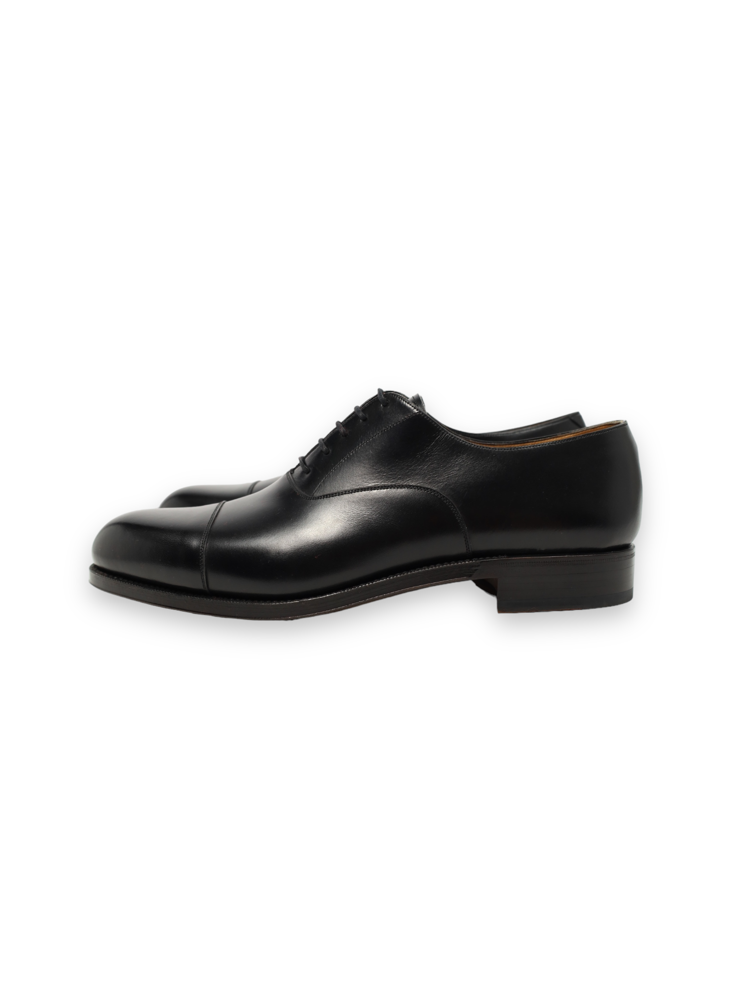 Carmina Black Cap Toe Oxford Lace-ups