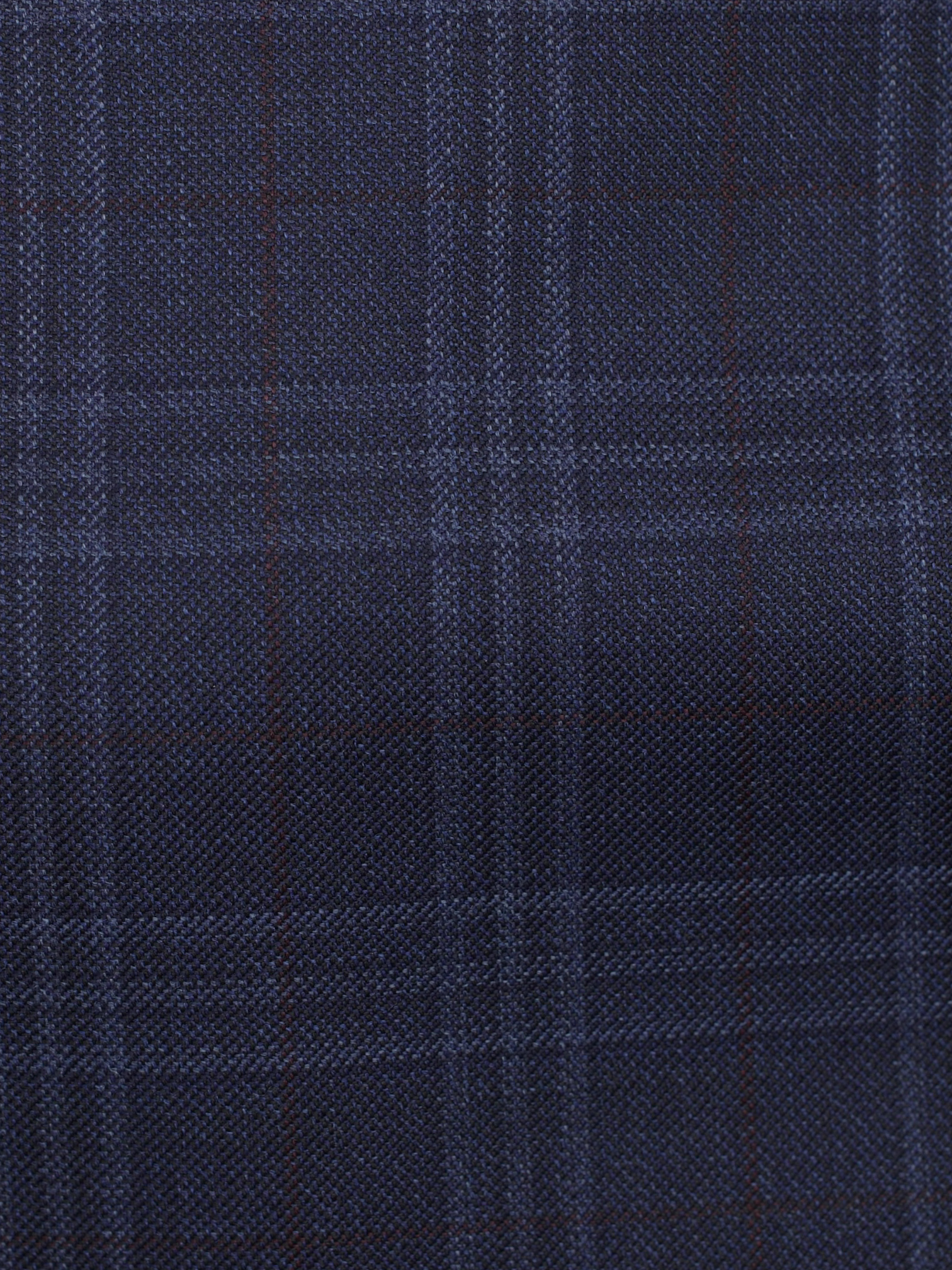 Cifonelli Dark Blue Fine-Wool Double Breasted Checkered Jacket