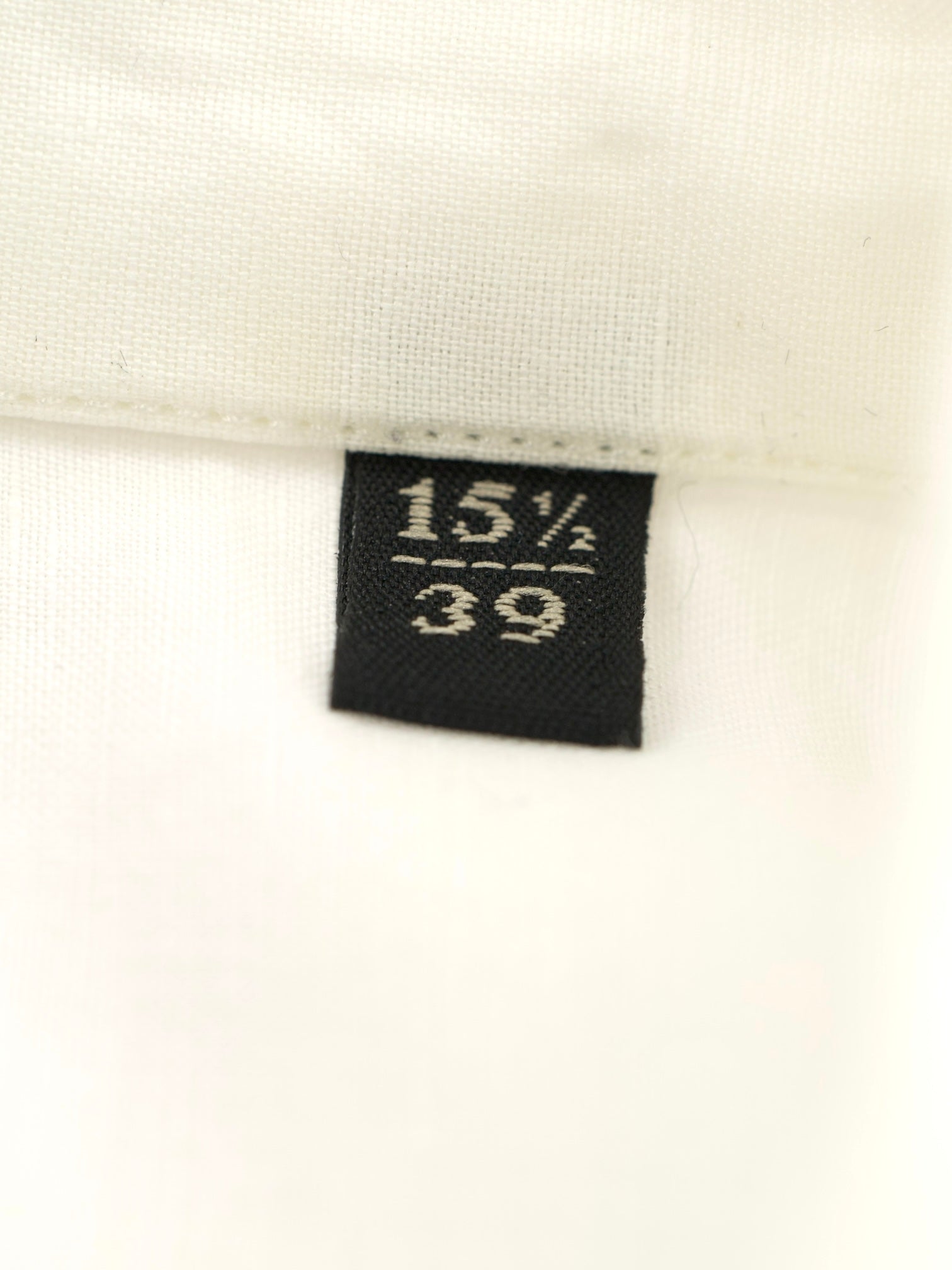 Corneliani White Cotton & Linen Melange One-Piece Collar Shirt