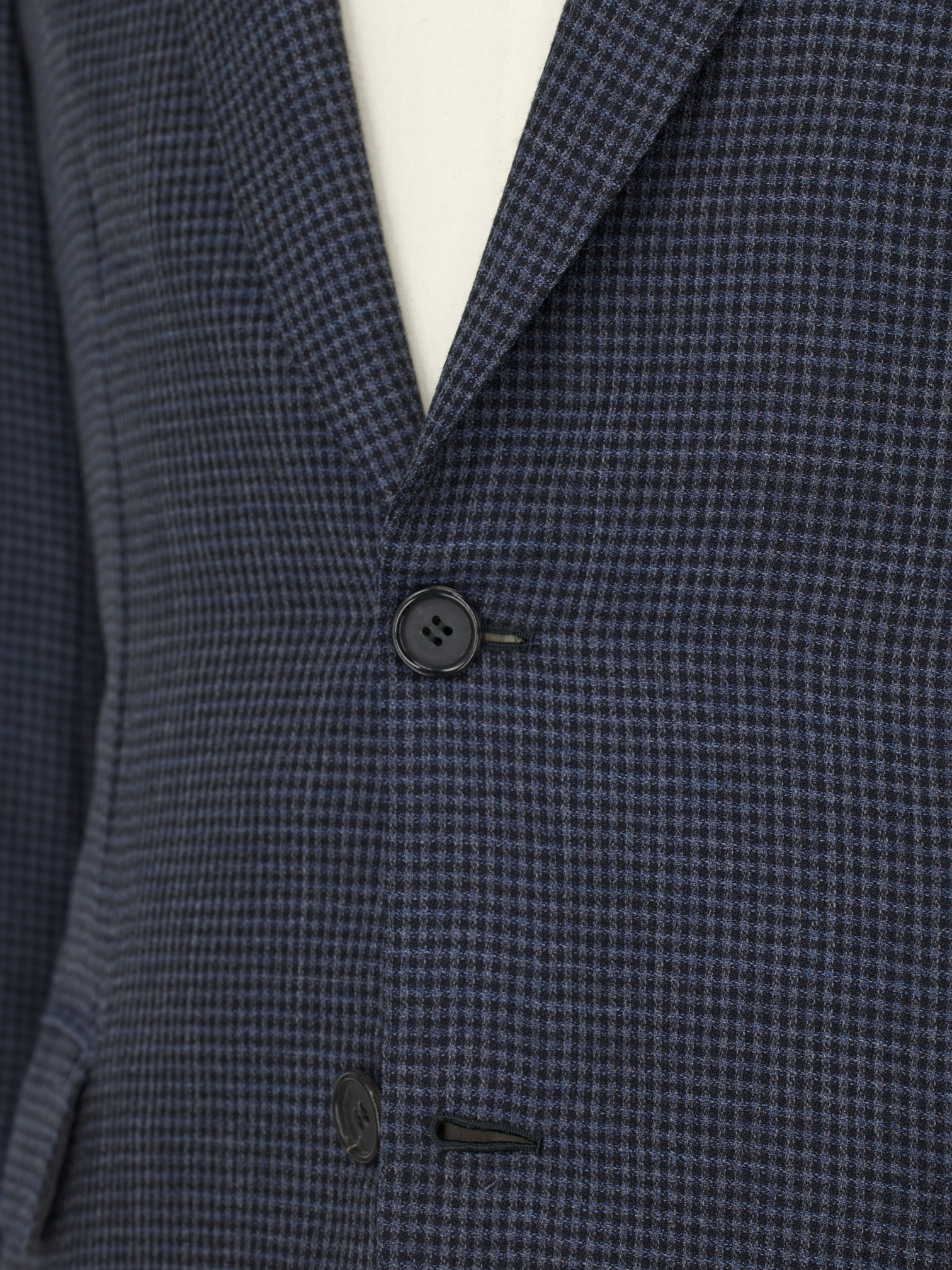 Brioni Blue Wool, Cashmere & Silk Pied de Poule Brunico Jacket