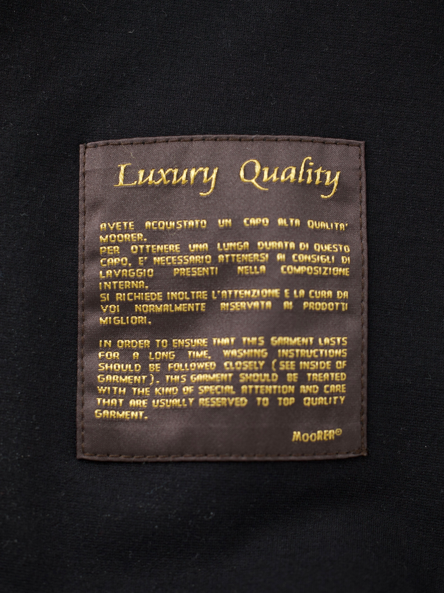 MooRER Black Viscose-Interlock Cuper Bomberjacket