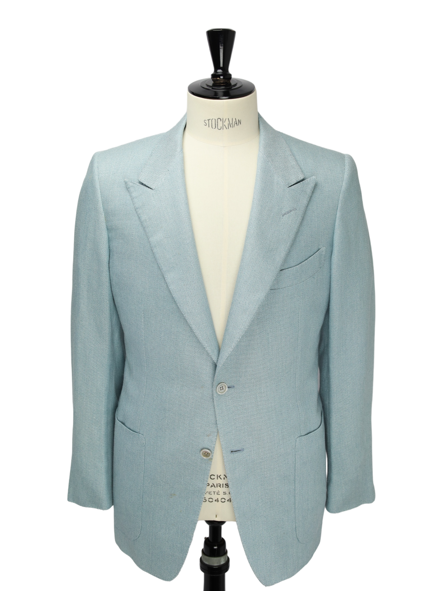 Tom Ford Light Blue Silk, Linen & Cotton Windsor Jacket