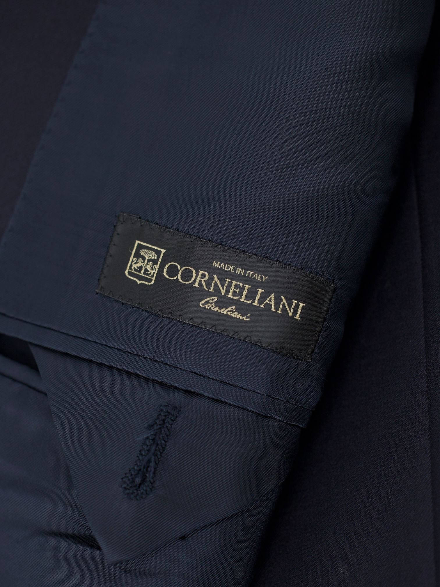 Corneliani Navy Super 150's Twill Lungo Suit