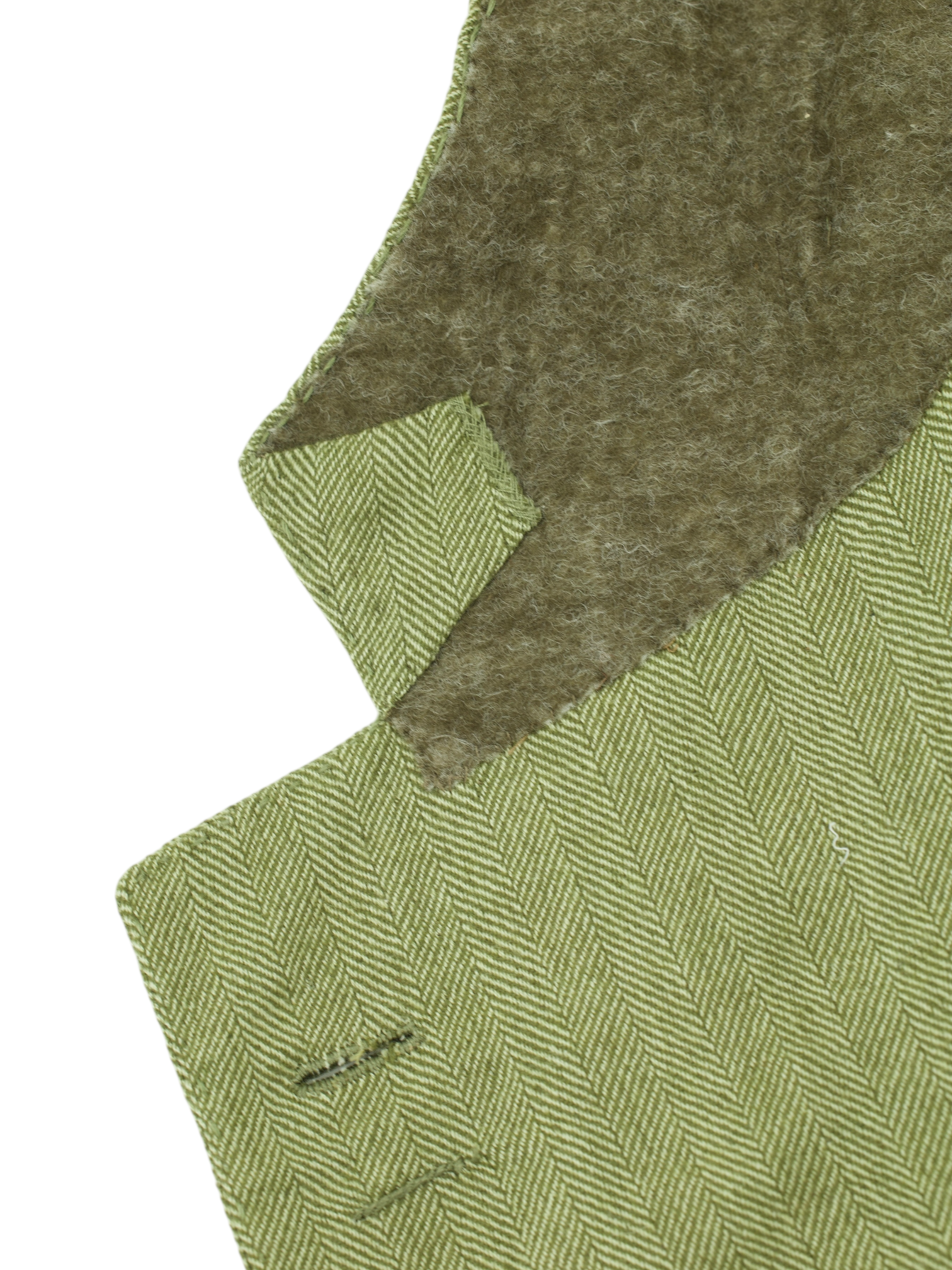 Cesare Attolini Light Green Pure Cashmere Herringbone Jacket