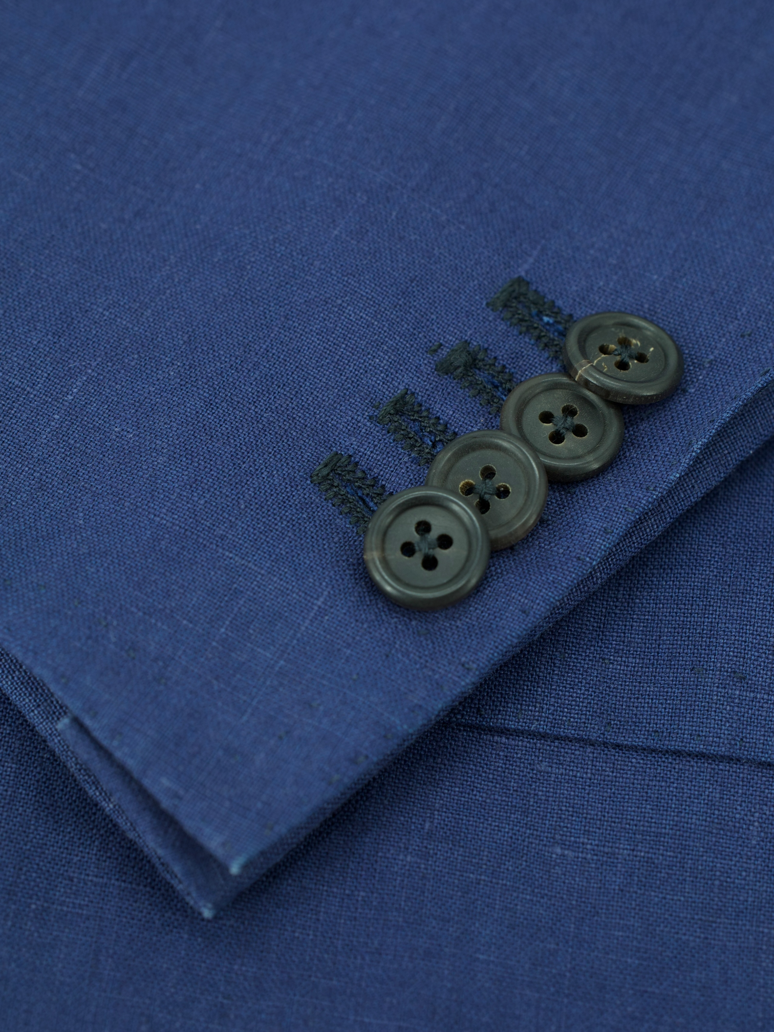 Orazio Luciano Cobalt Blue Pure Linen Summer Suit