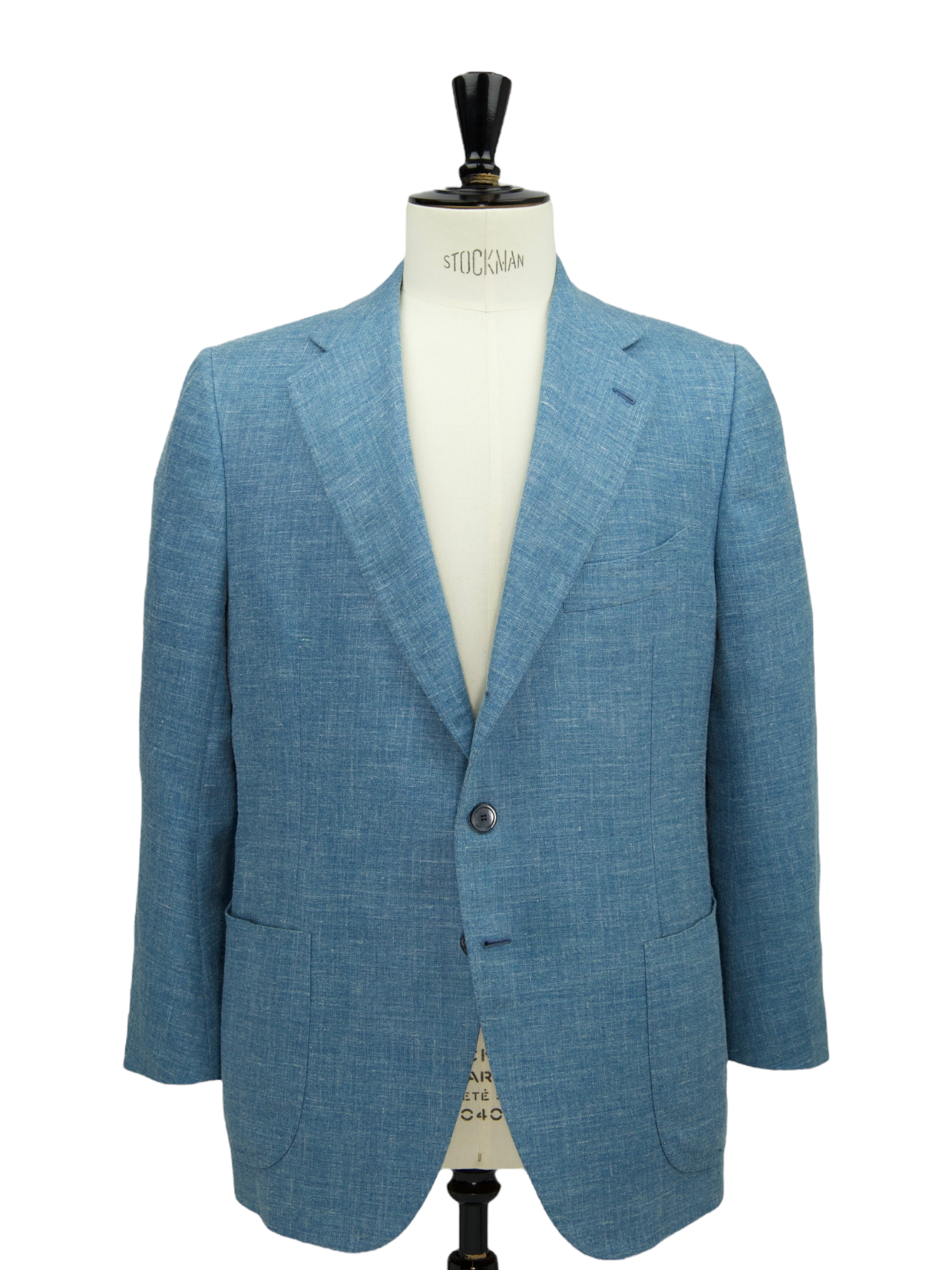 Cesare Attolini Sky Blue Wool, Silk & Linen "Summertime" Jacket