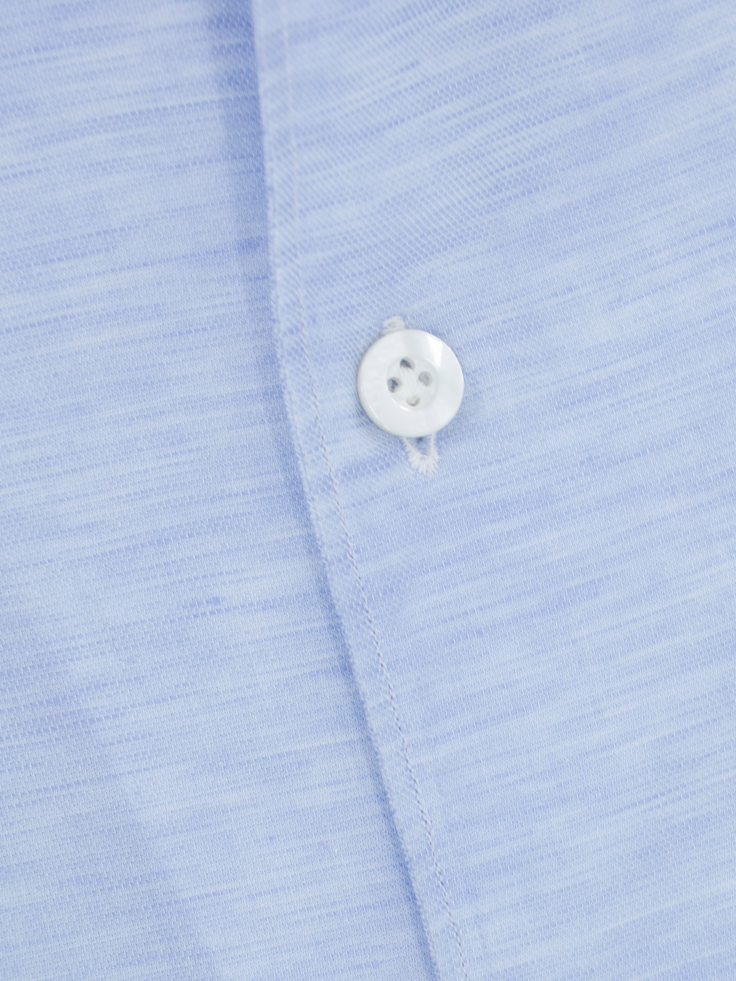 Fray Light Blue Cotton & Linen "Miami" One-Piece Collar Shirt