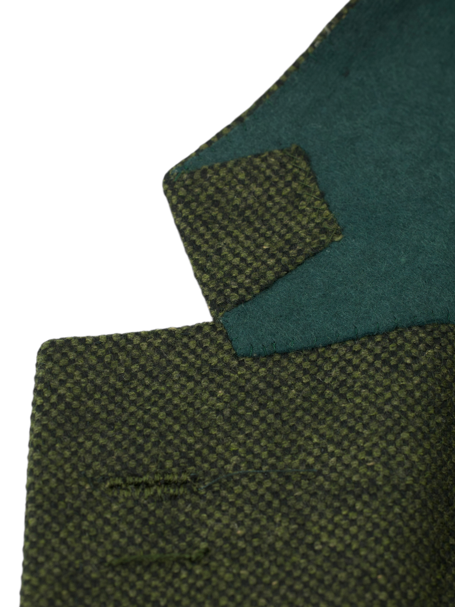 Cesare Attolini Dark Green Pure Cashmere Micro-Pattern Jacket