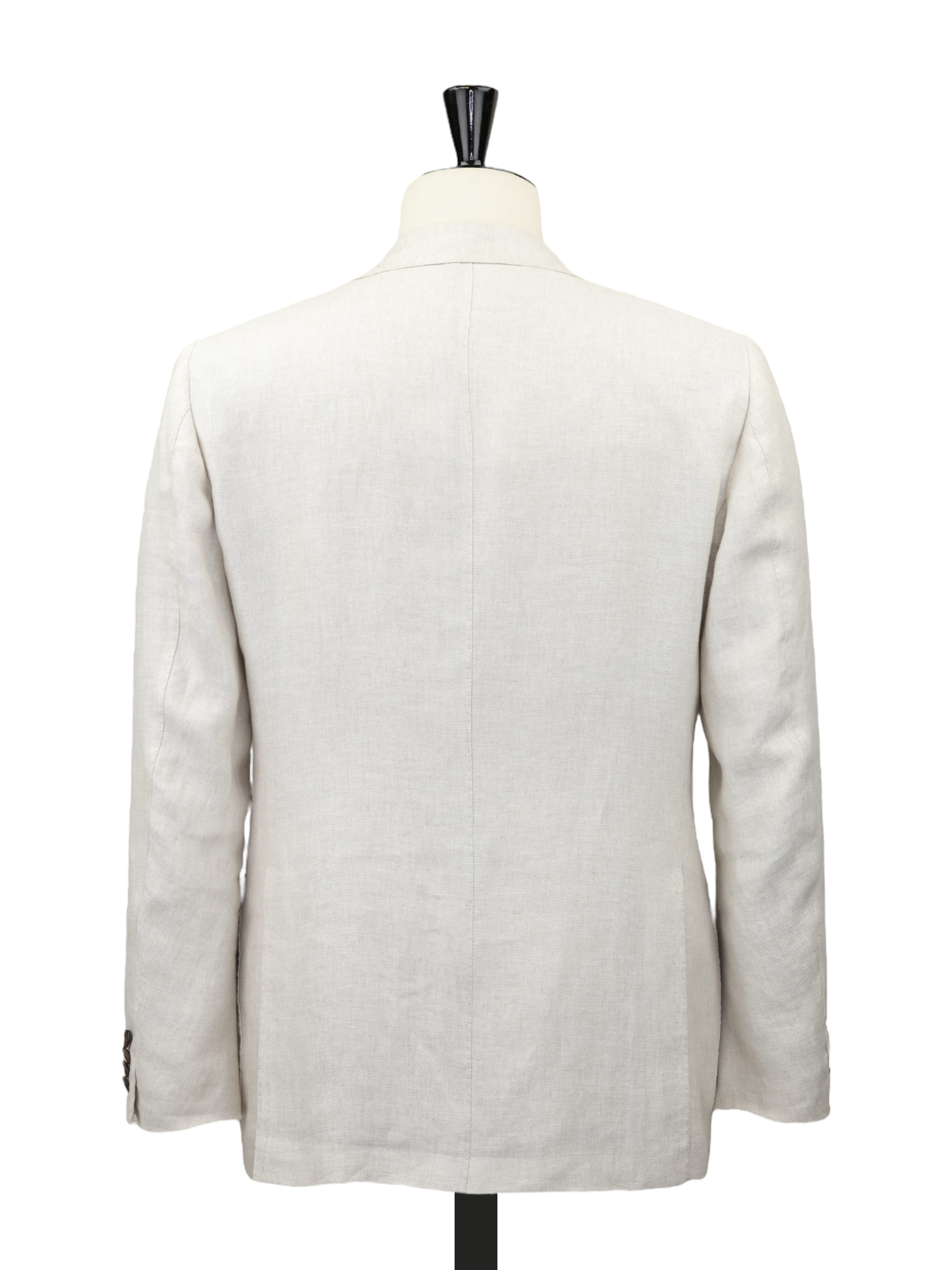Cesare Attolini Sand Pure-Linen Pinpoint Summer Jacket