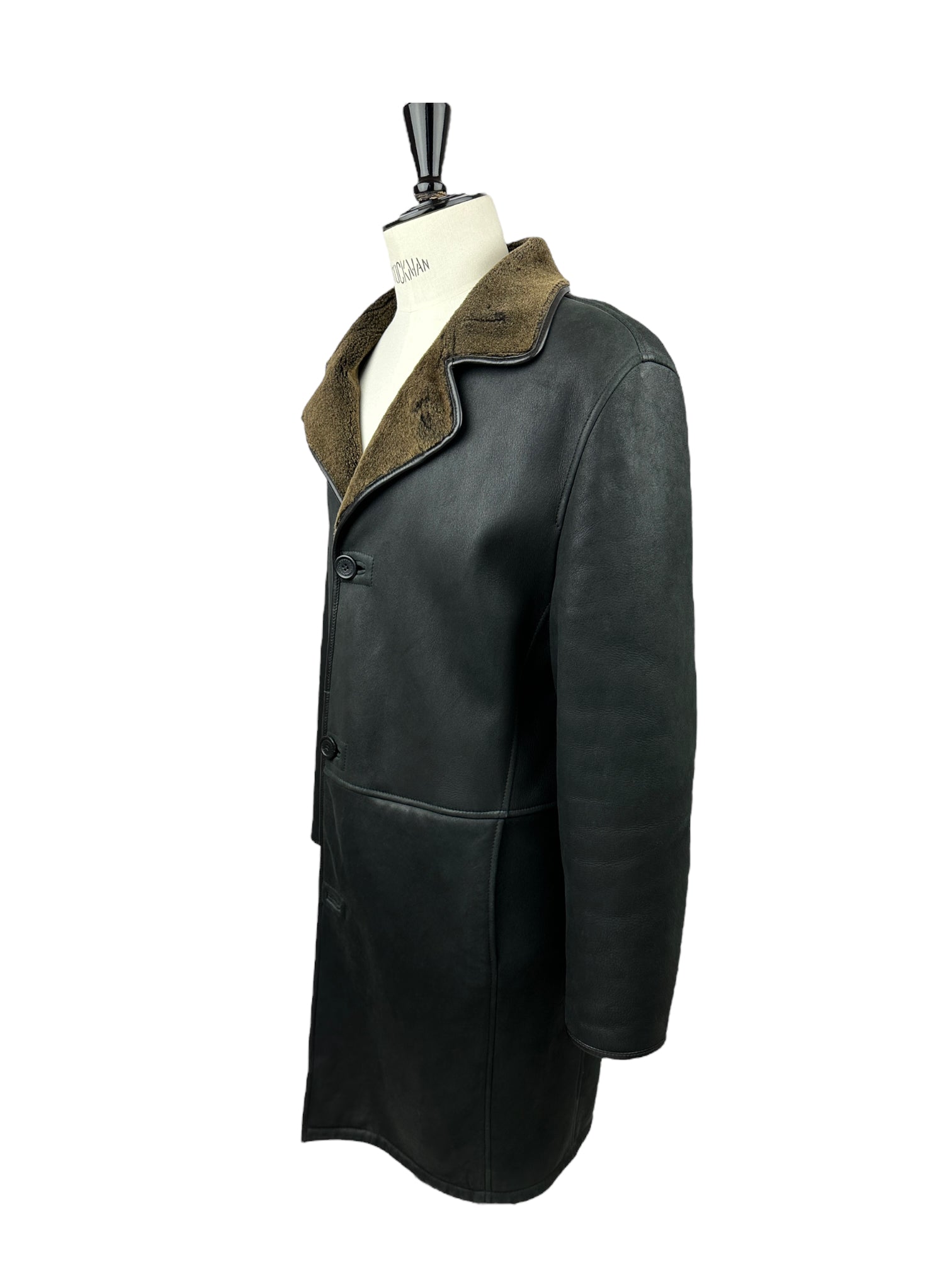 Ermenegildo Zegna Leather Shearling Coat