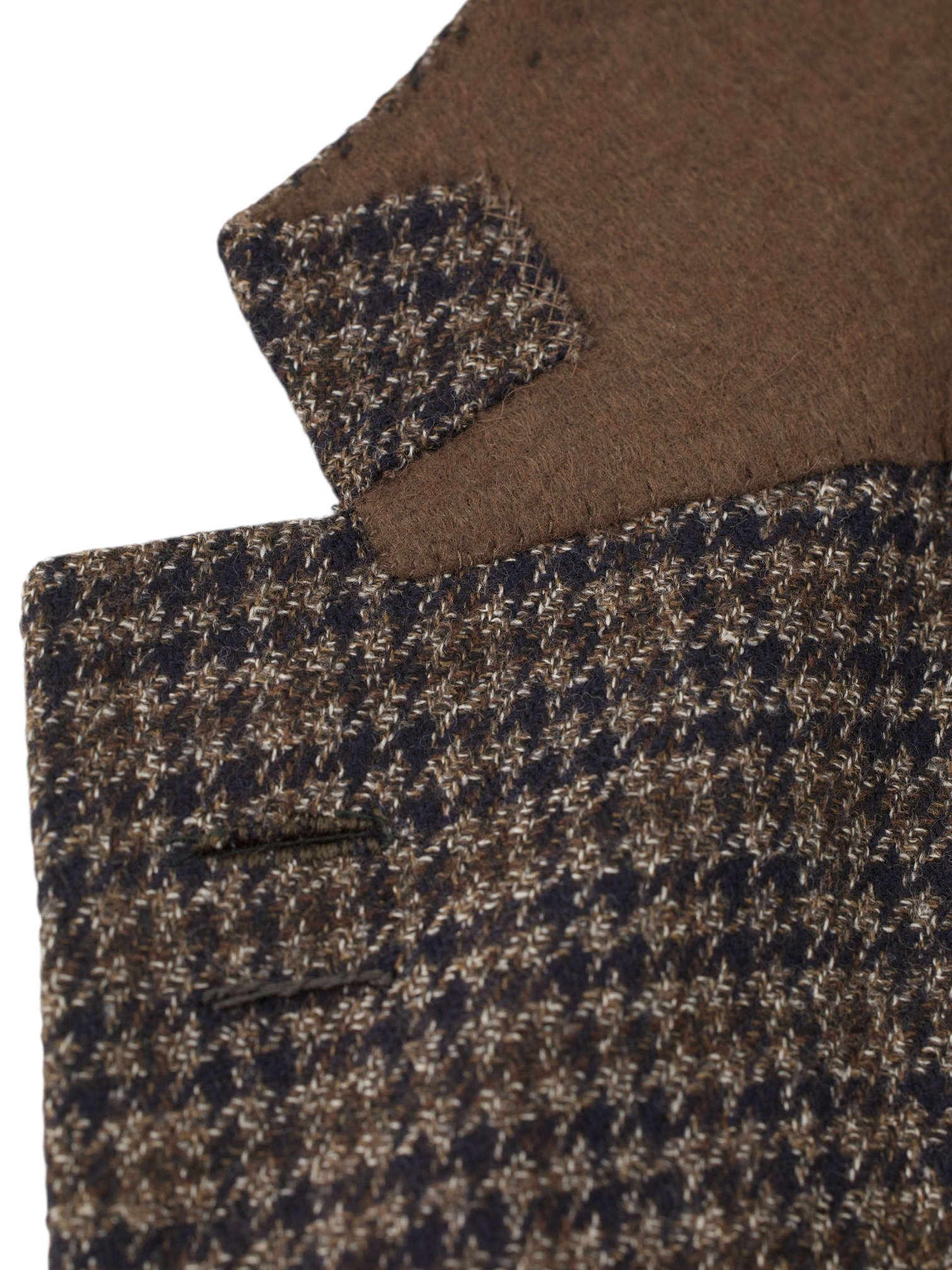 Cesare Attolini Dark Brown Pure-Wool Gun Check Jacket