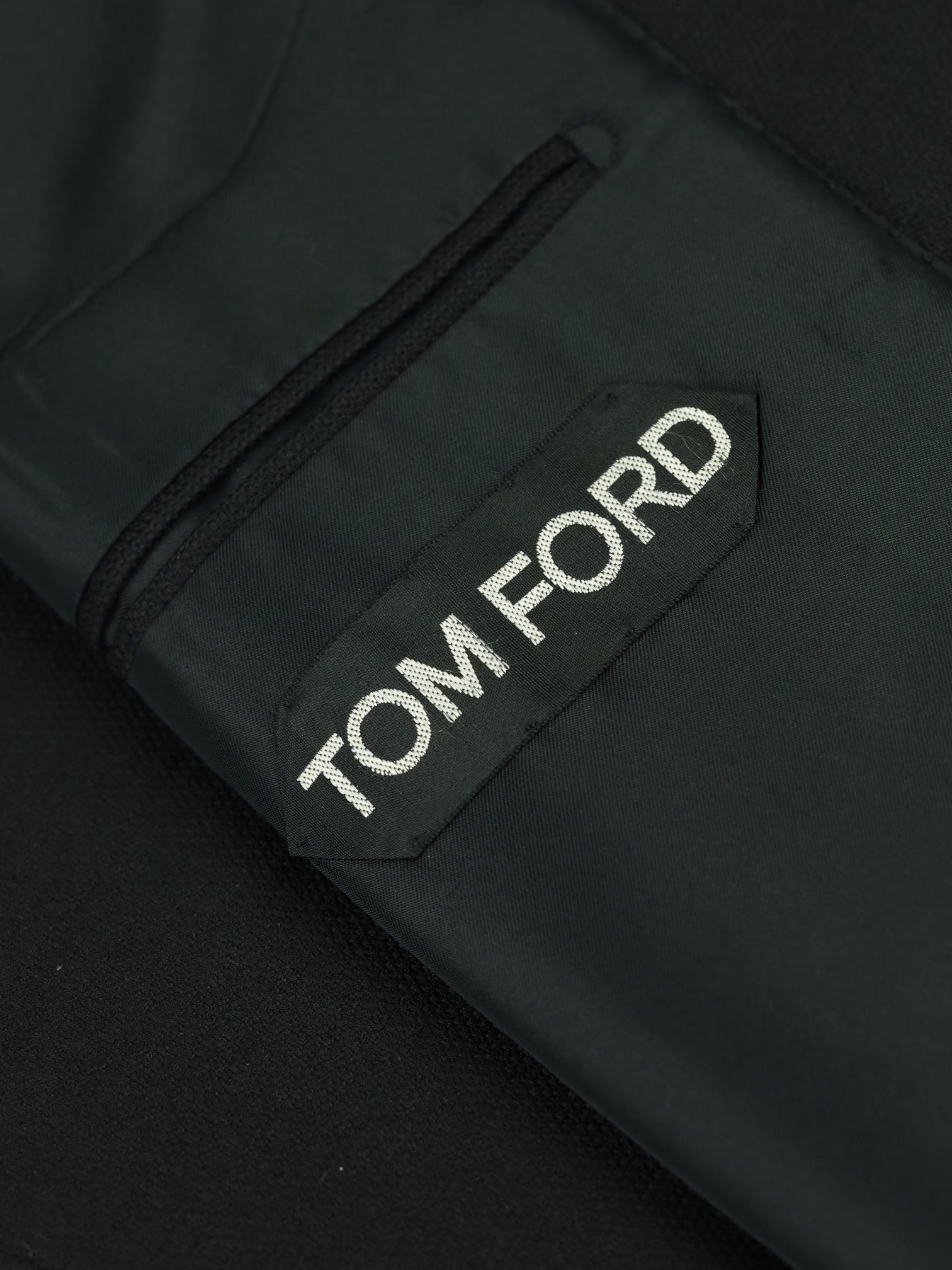 Tom Ford Black Wool & Mohair Hopsack-Blazer Jacket