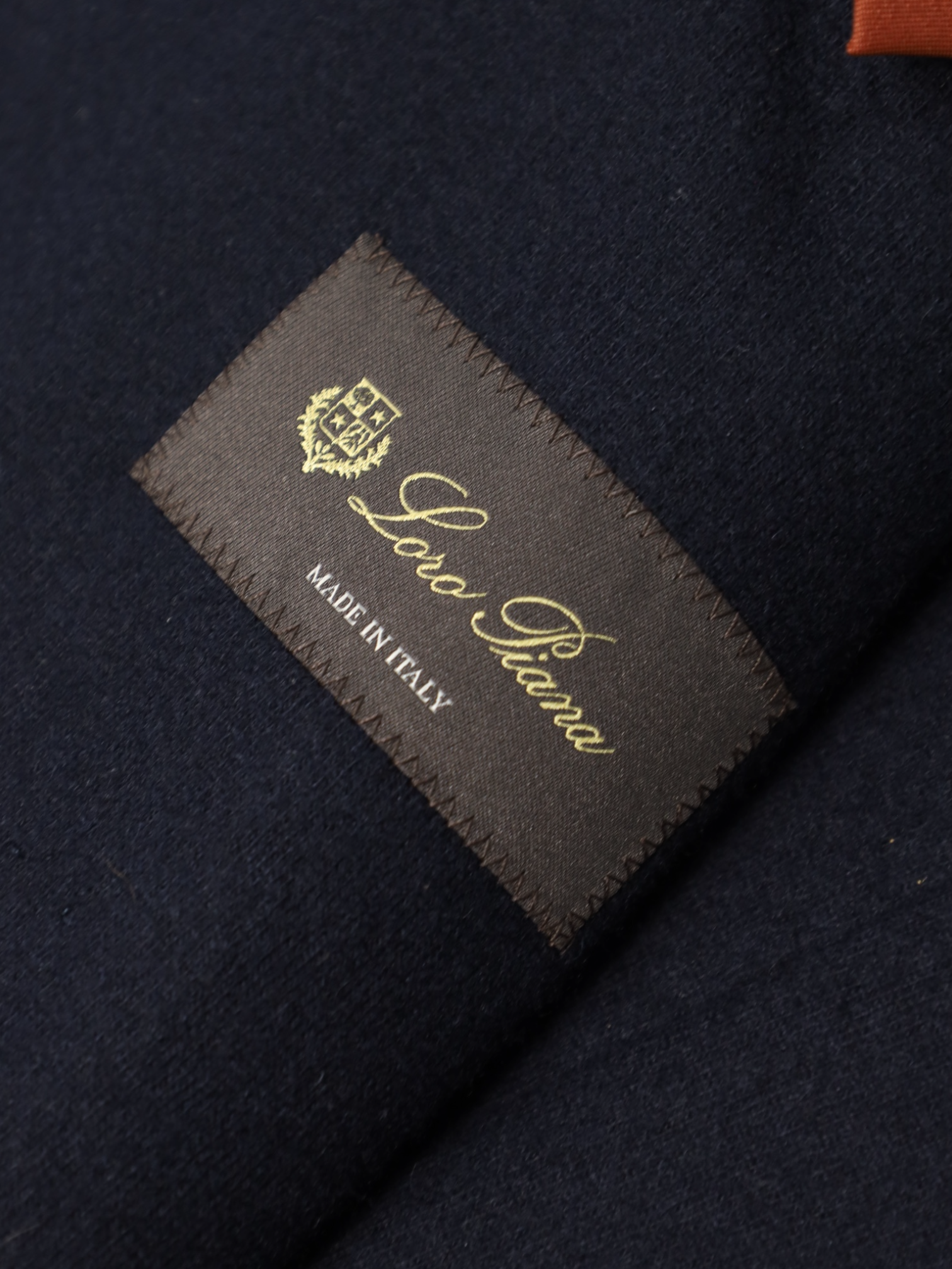 Loro Piana Navy Cashmere Jersey Knitted Blazer