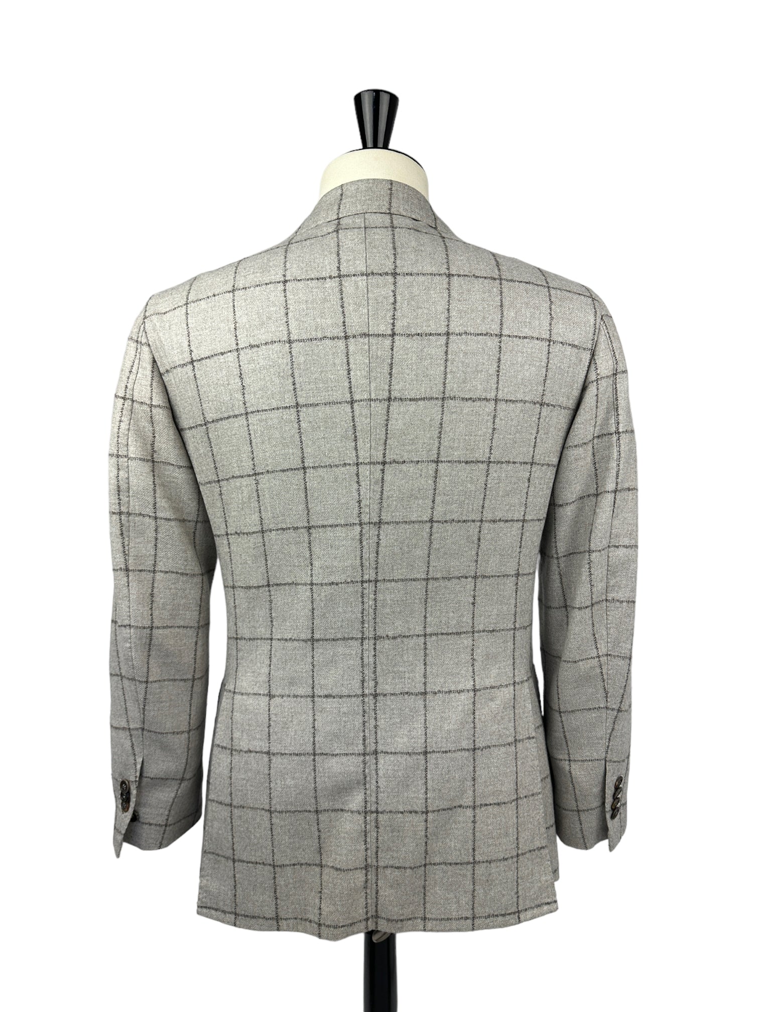 Orazio Luciano Taupe Windowpane Jacket