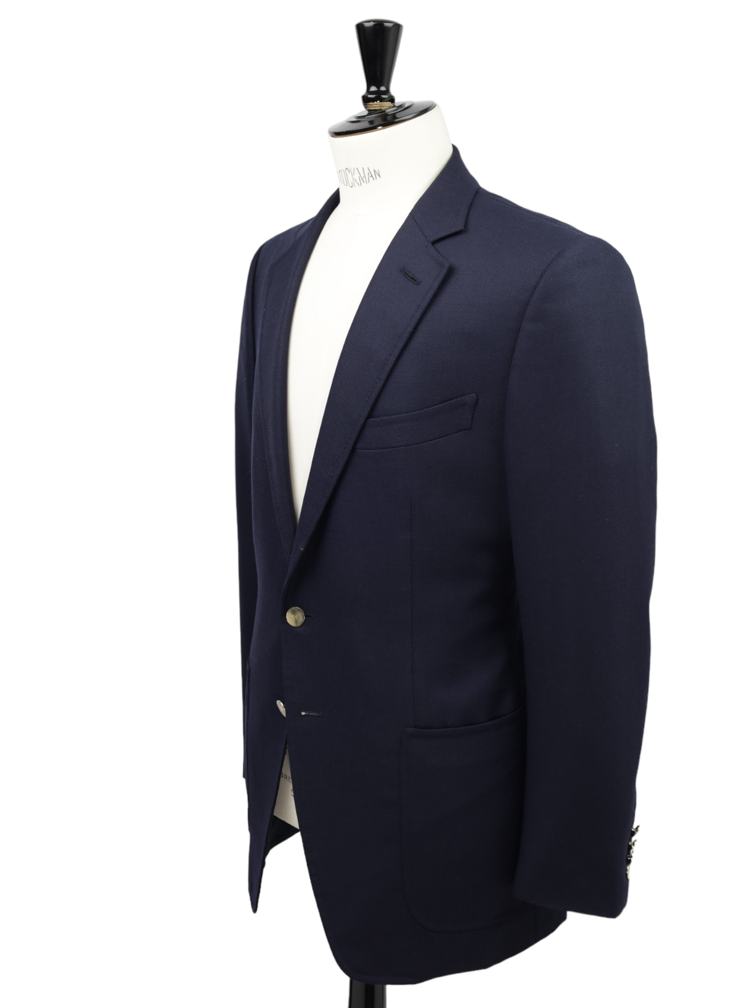 Tom Ford Navy Wool & Mohair Micro-Structure Jacket