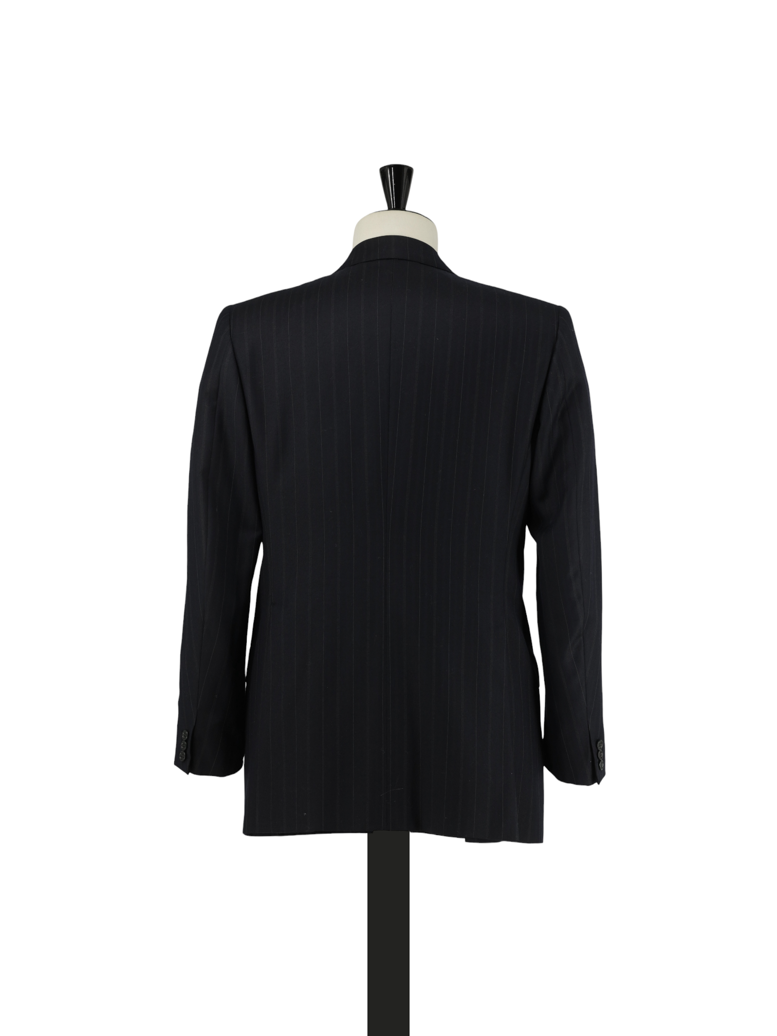 Brioni Navy Vintage Wool Double-Breasted Multi Pinstripe Suit