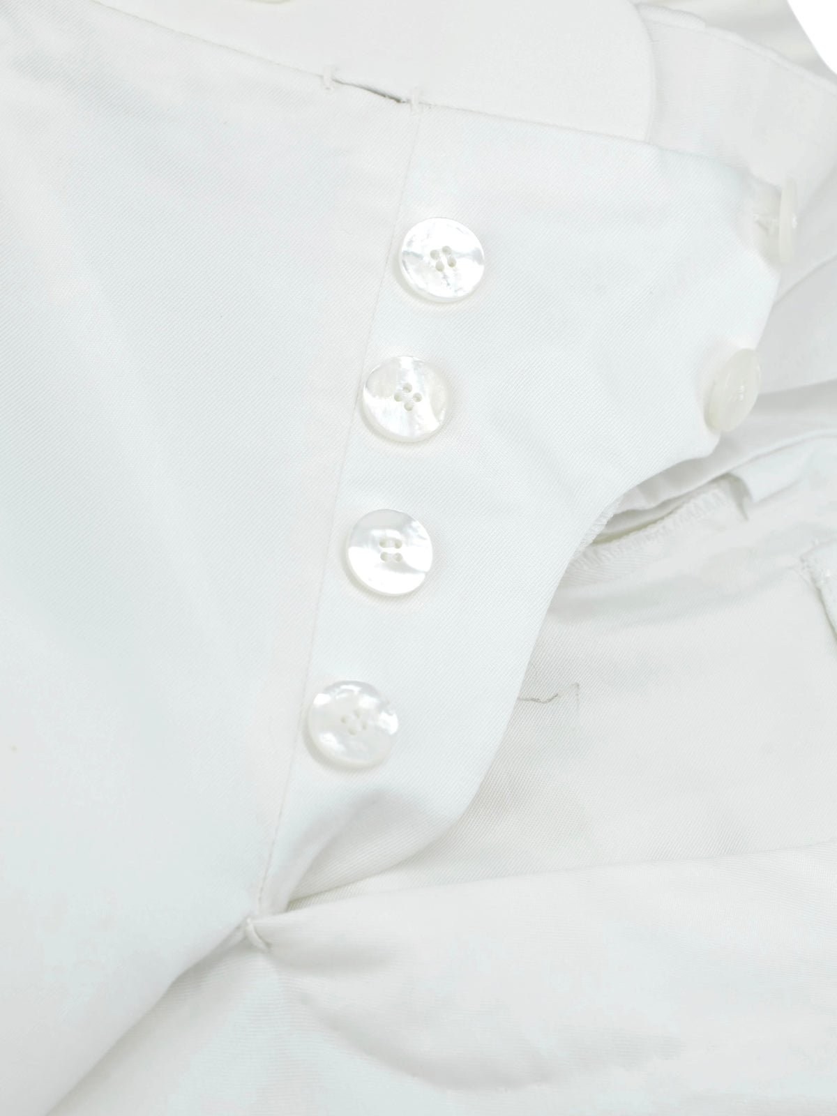 Cesare Attolini White Cotton-Twill Sartorial Trousers