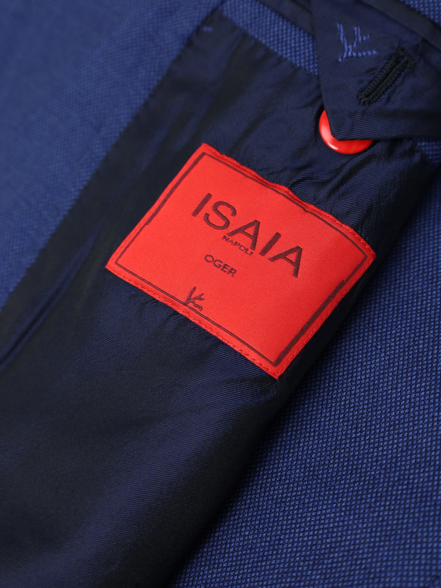 Isaia Cobalt Blue Wool & Silk Birdseye Suit