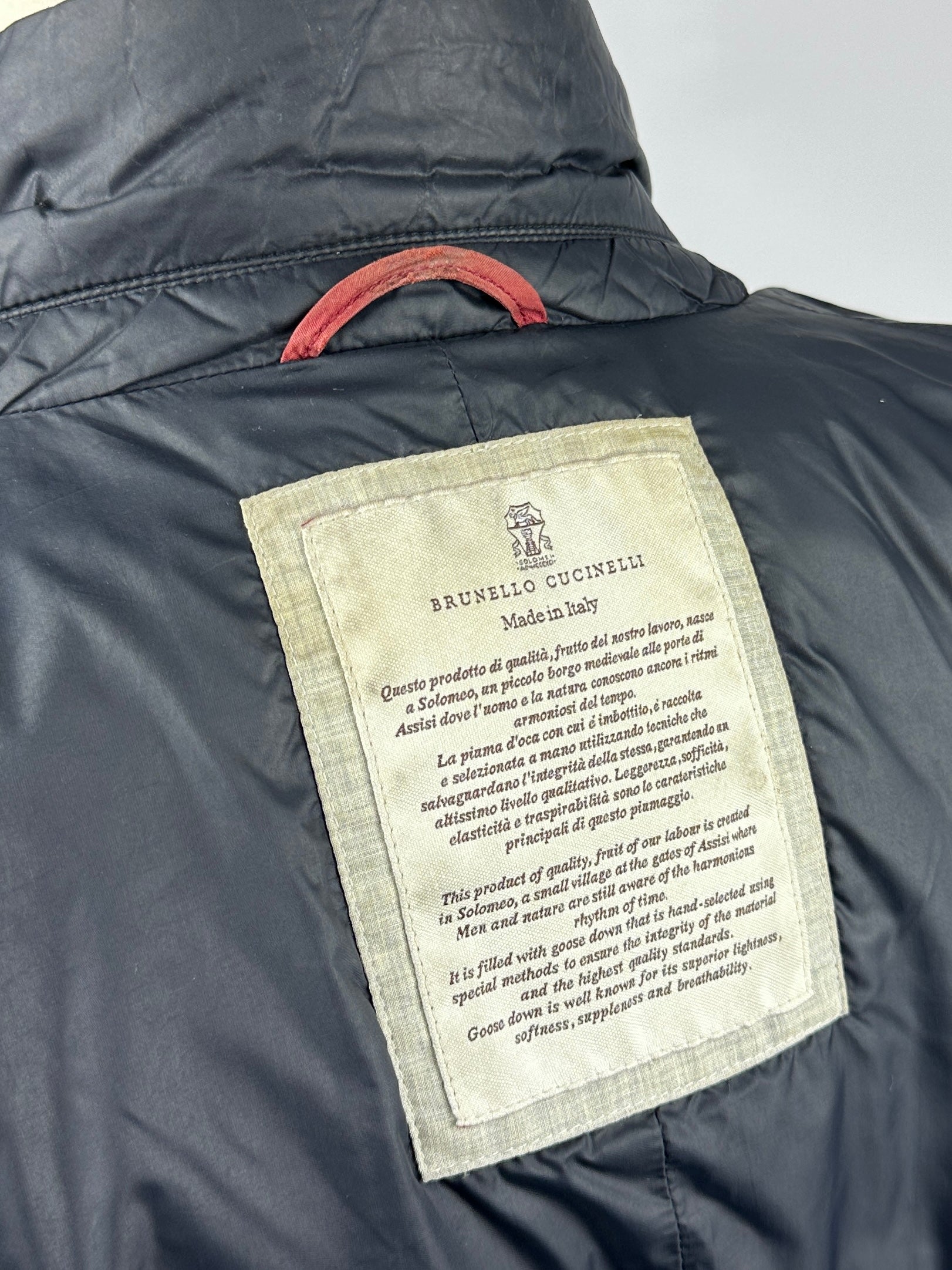 Brunello Cucinelli Blue Goose-Down Windbreaker