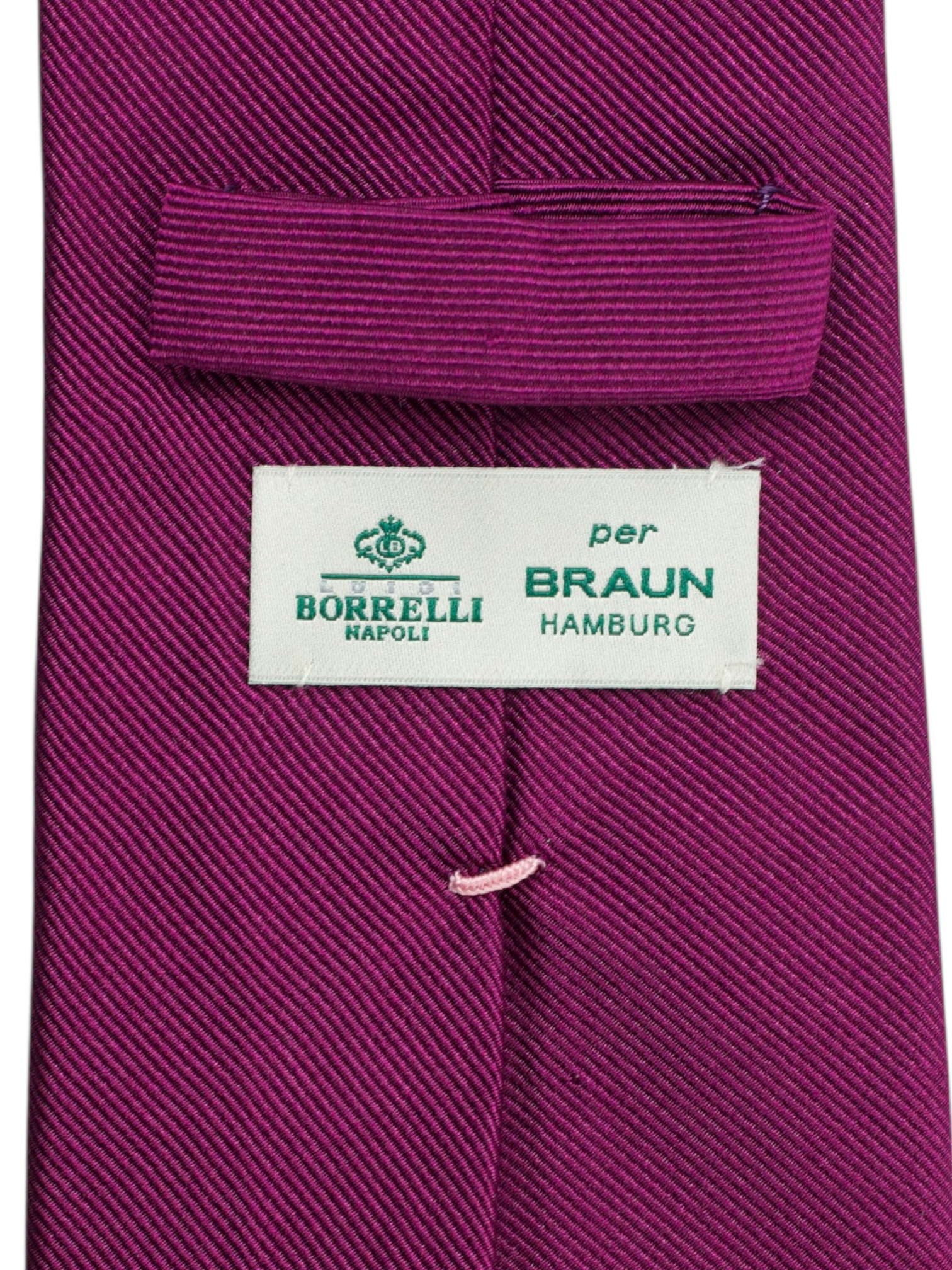 Luigi Borrelli Violet Purple Silk Tie