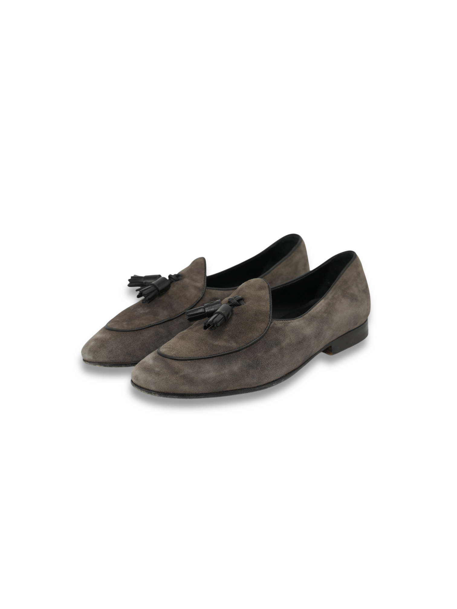 Paolo Scafora Grey Suede Belgian Loafer