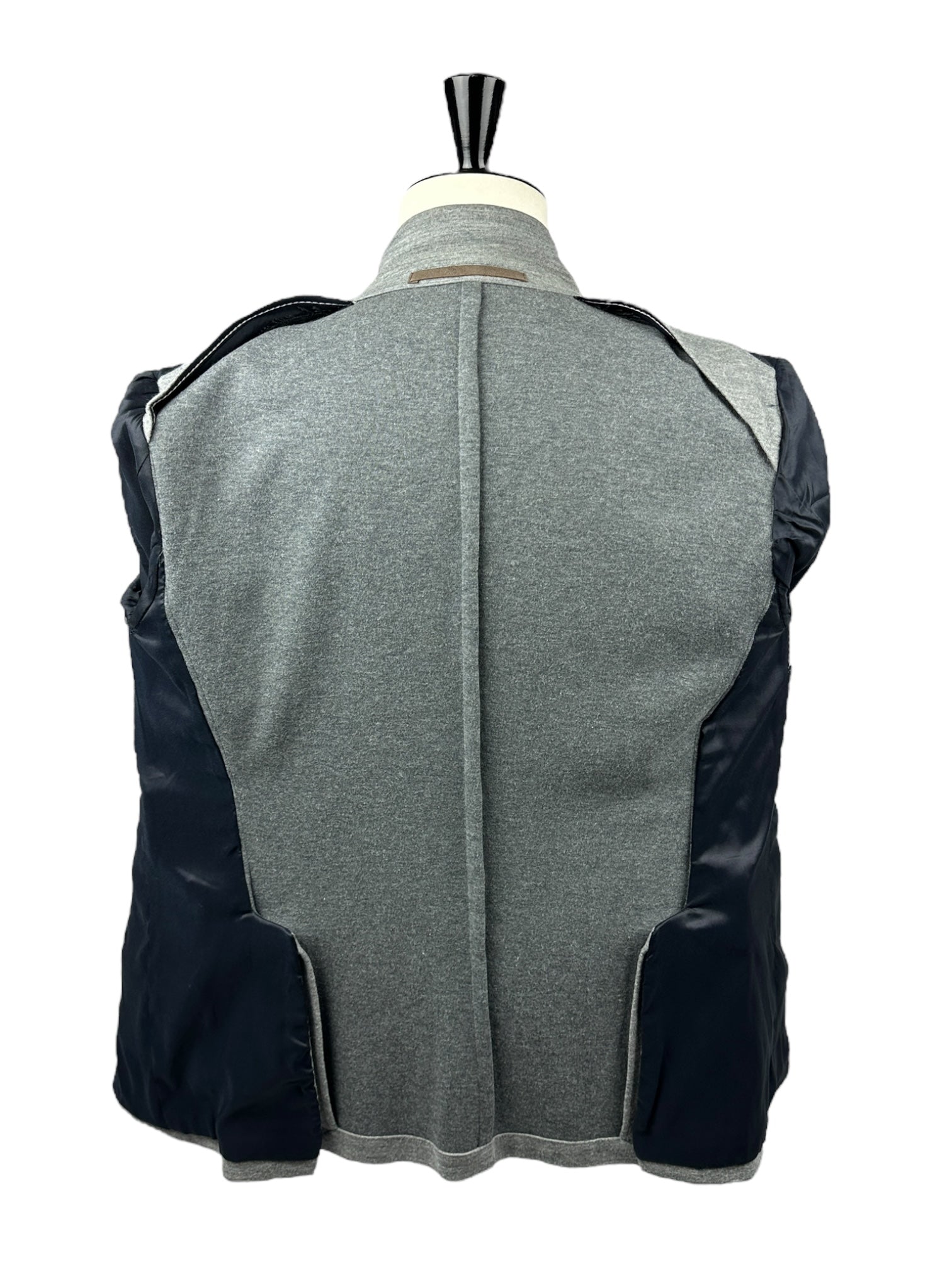 Eleventy Light Grey Jersey Knitted Jacket
