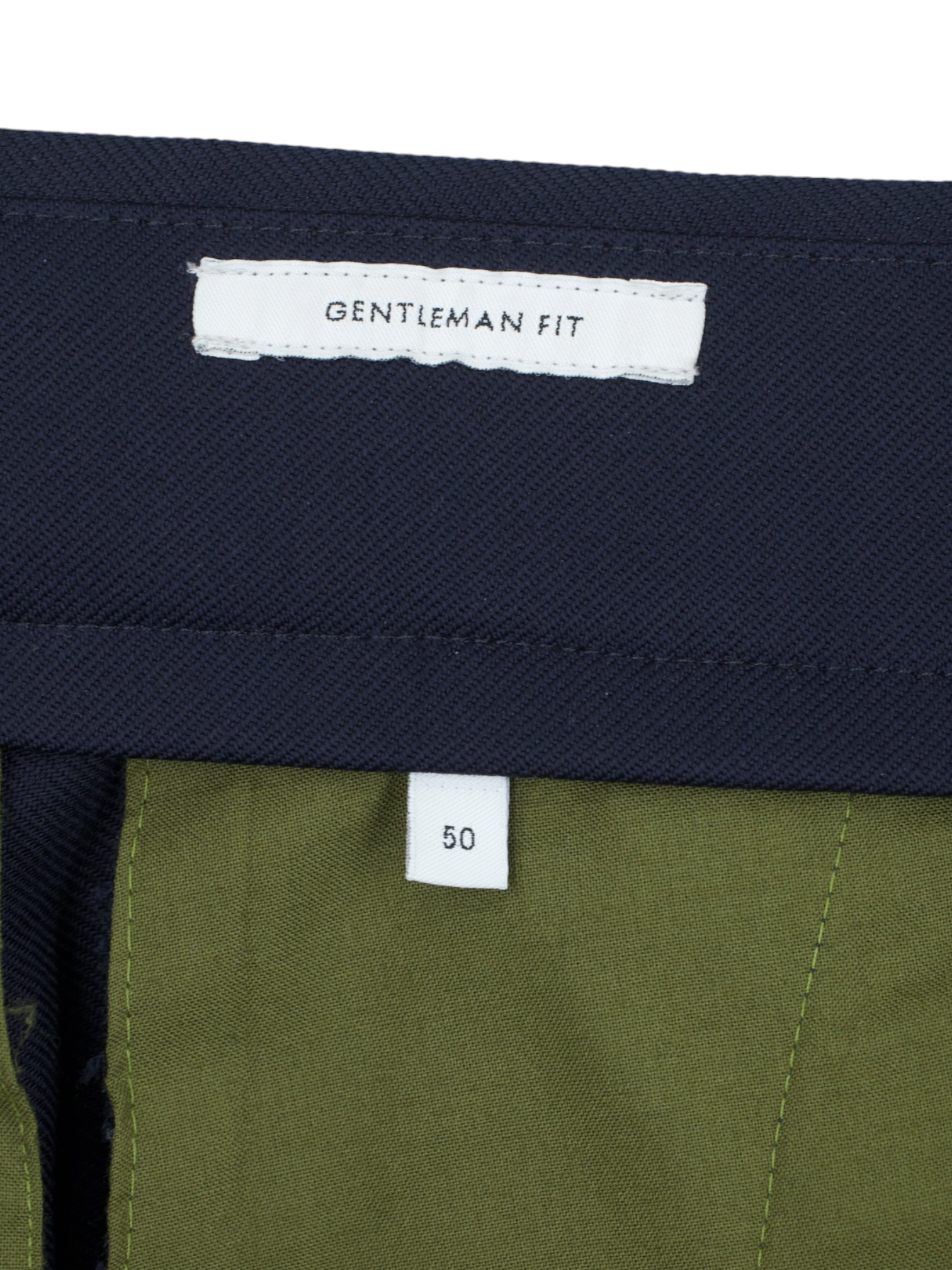 PT01 Navy Super 100's Wool Twill Sartorial "Gentleman-Fit" Trousers