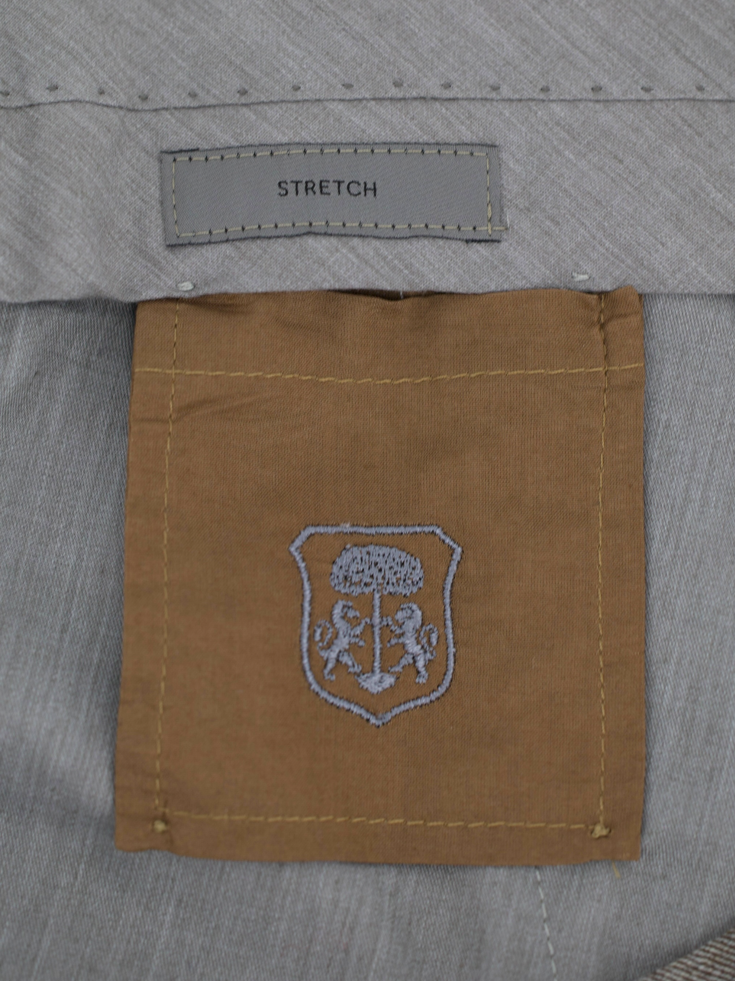 Corneliani Light Brown Wool, Cashmere & Stretch Twill Winter Trousers