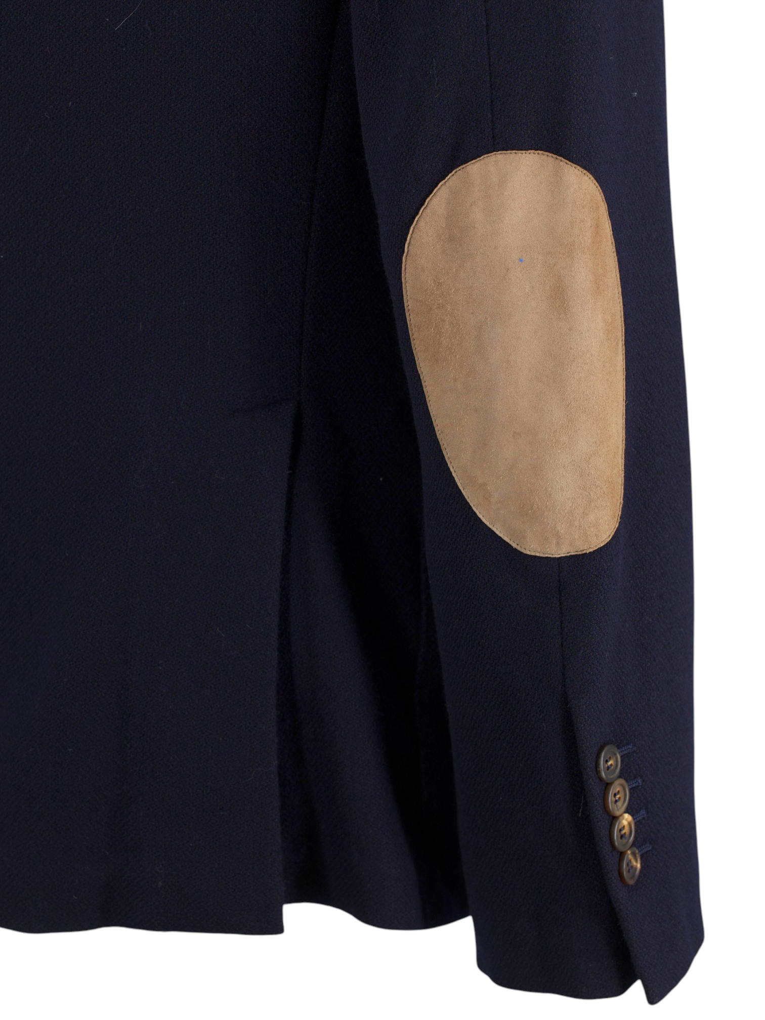 Brunello Cucinelli Navy Wool & Cashmere Relaxed-Style Jacket