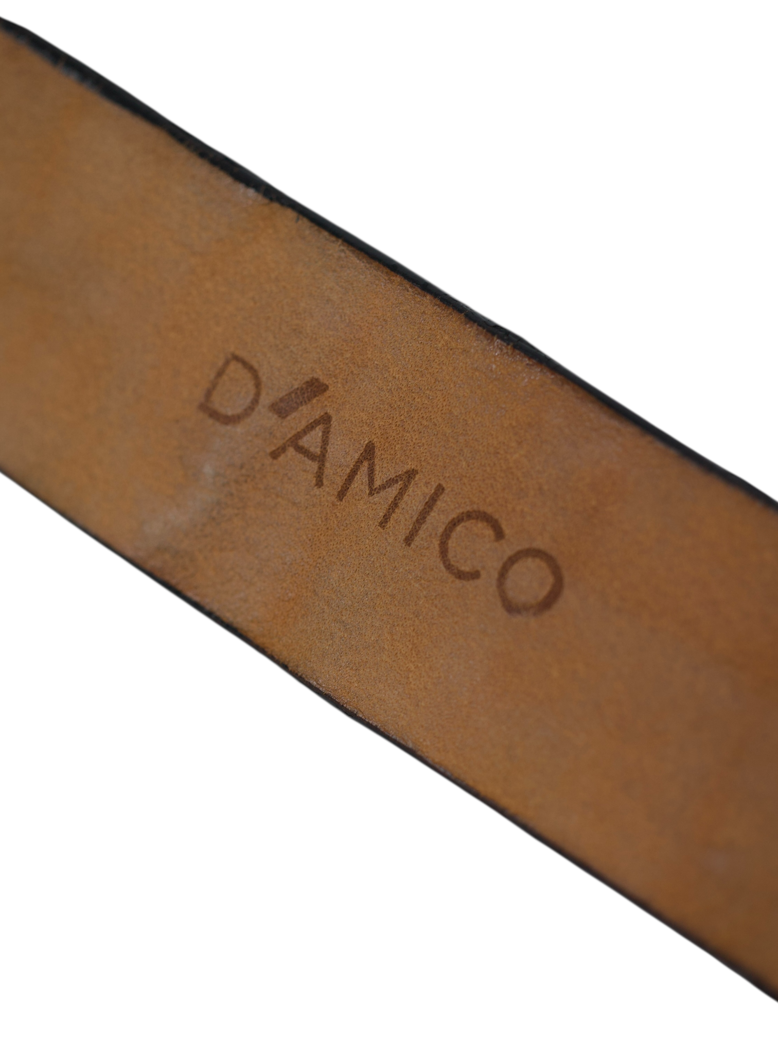 D'Amico Dark Blue Genuine Crocodile Leather Belt