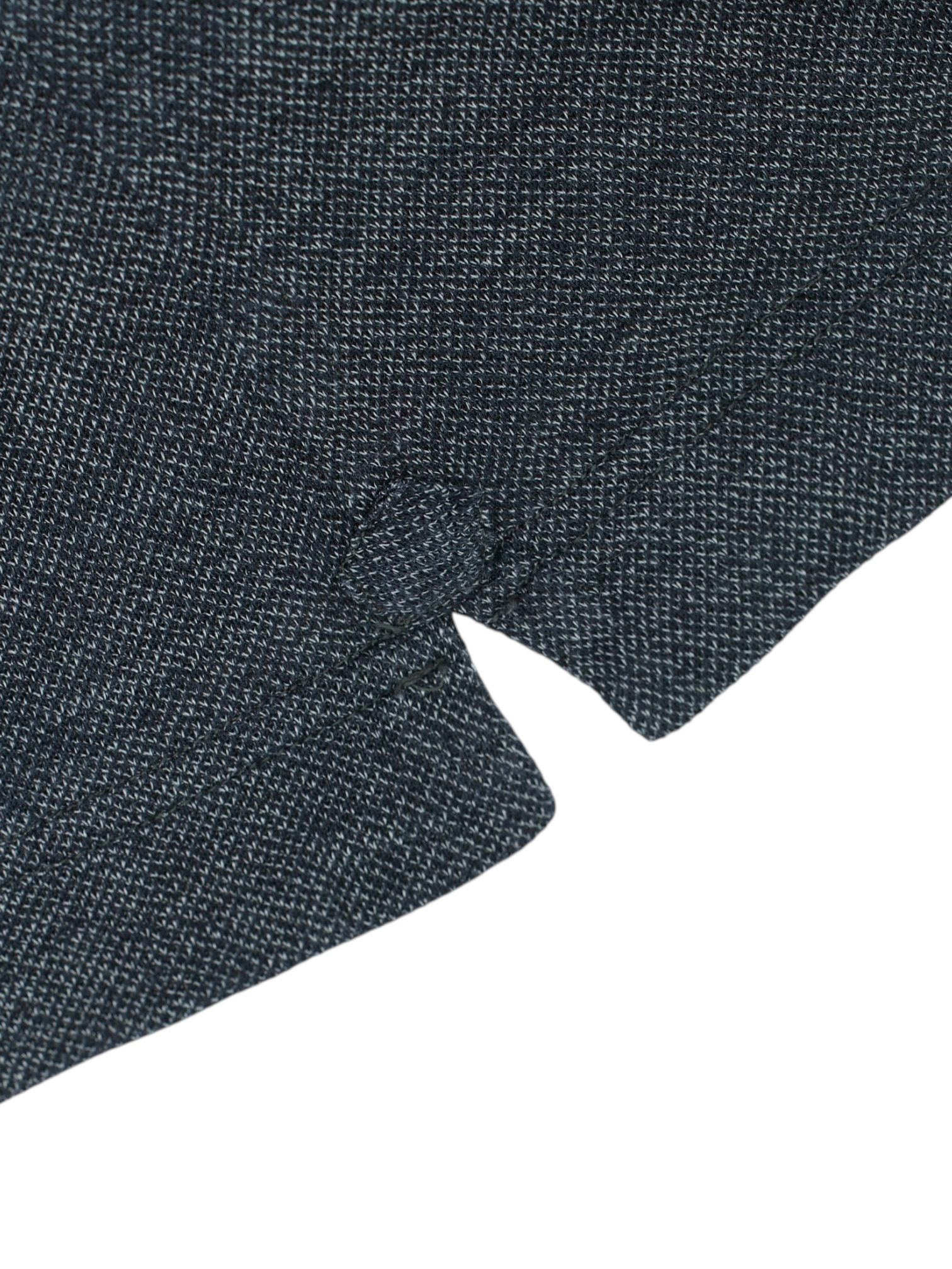 Fray Dark Grey Cotton Piqué Knitted Button-Down Shirt