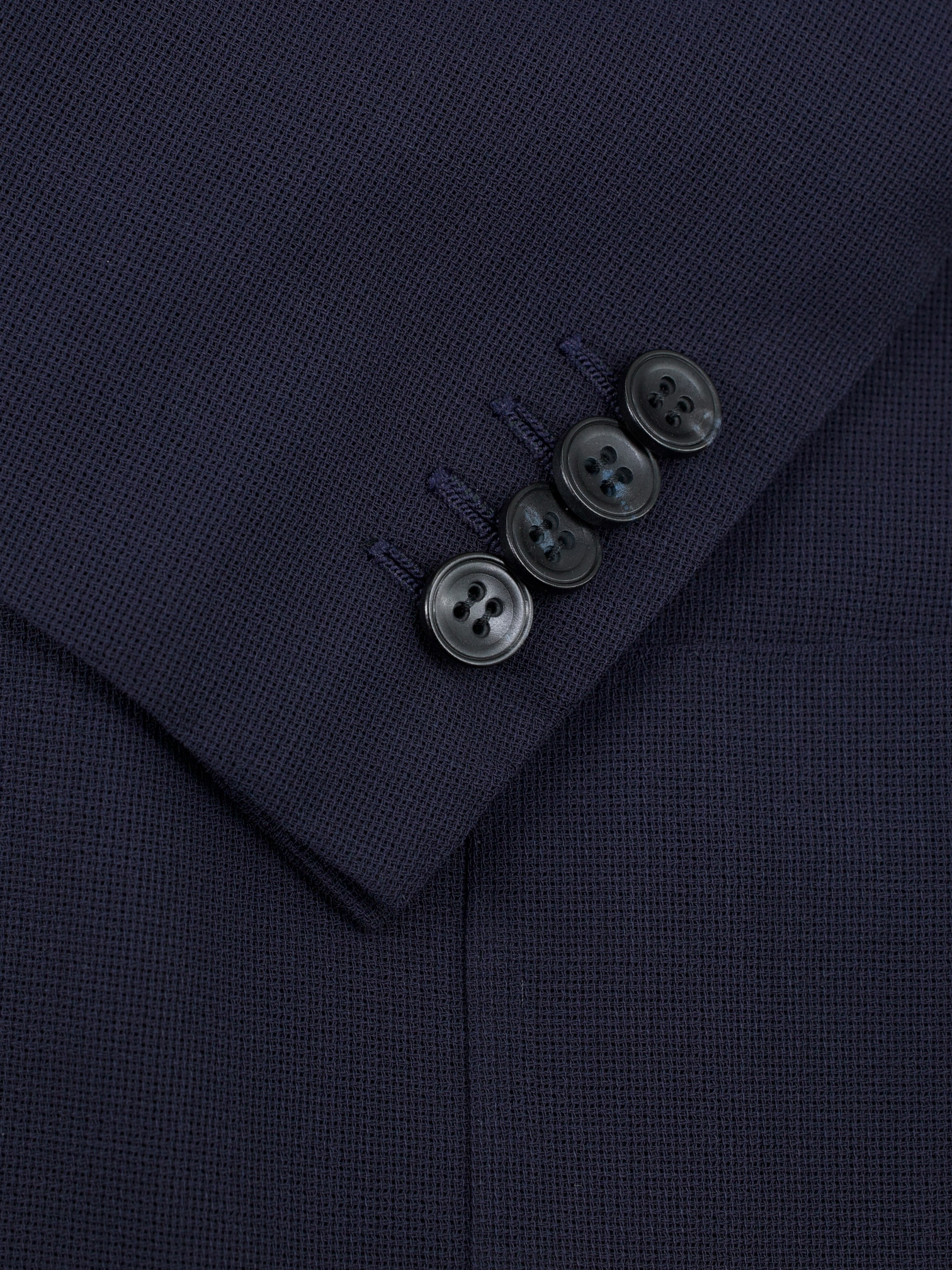 Kiton Navy Lightweight-Wool Hopsack Sartorial "Mod. Evo" Jacket