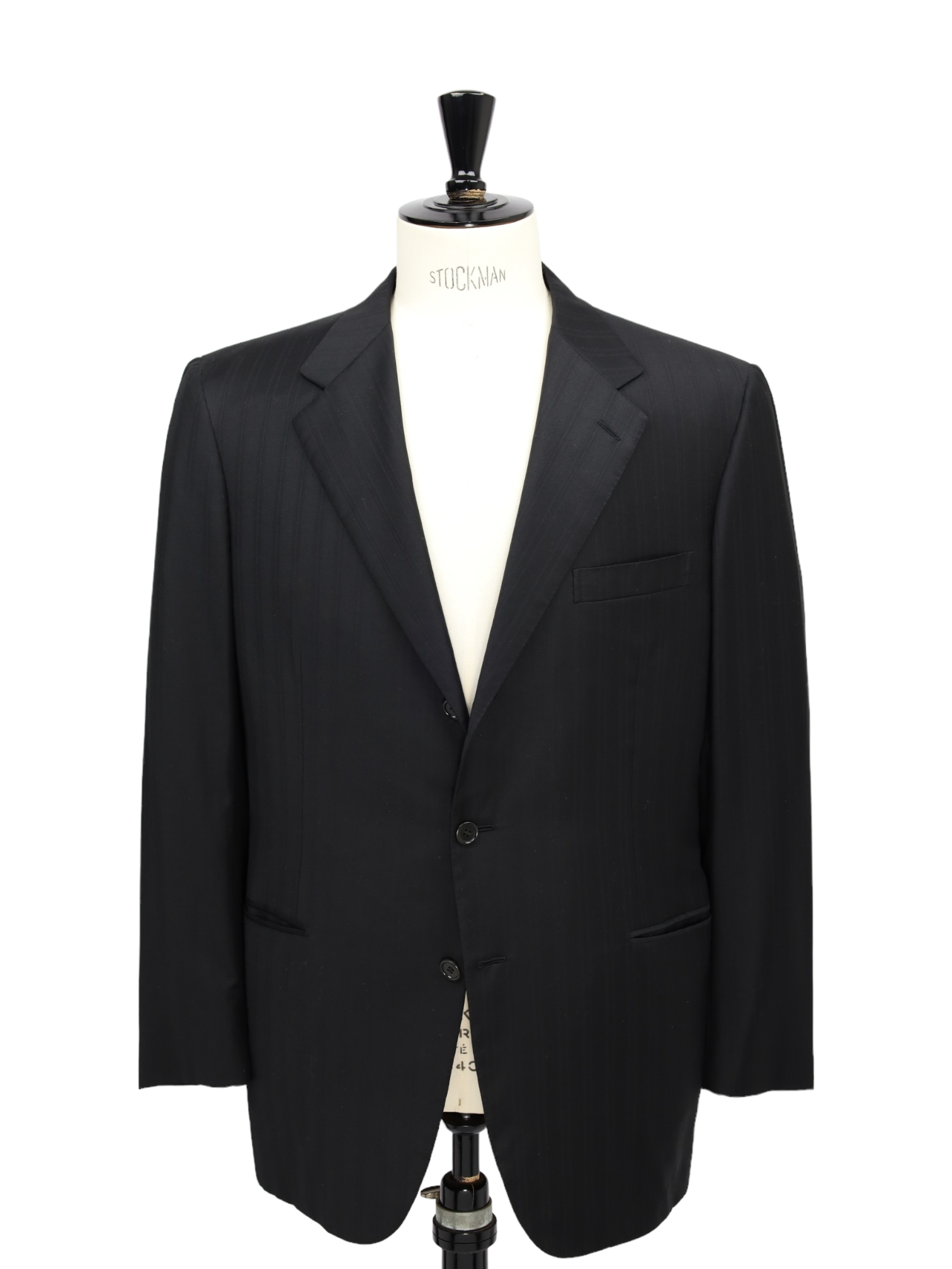 Brioni Black Shadow Stripe Parlamento Suit