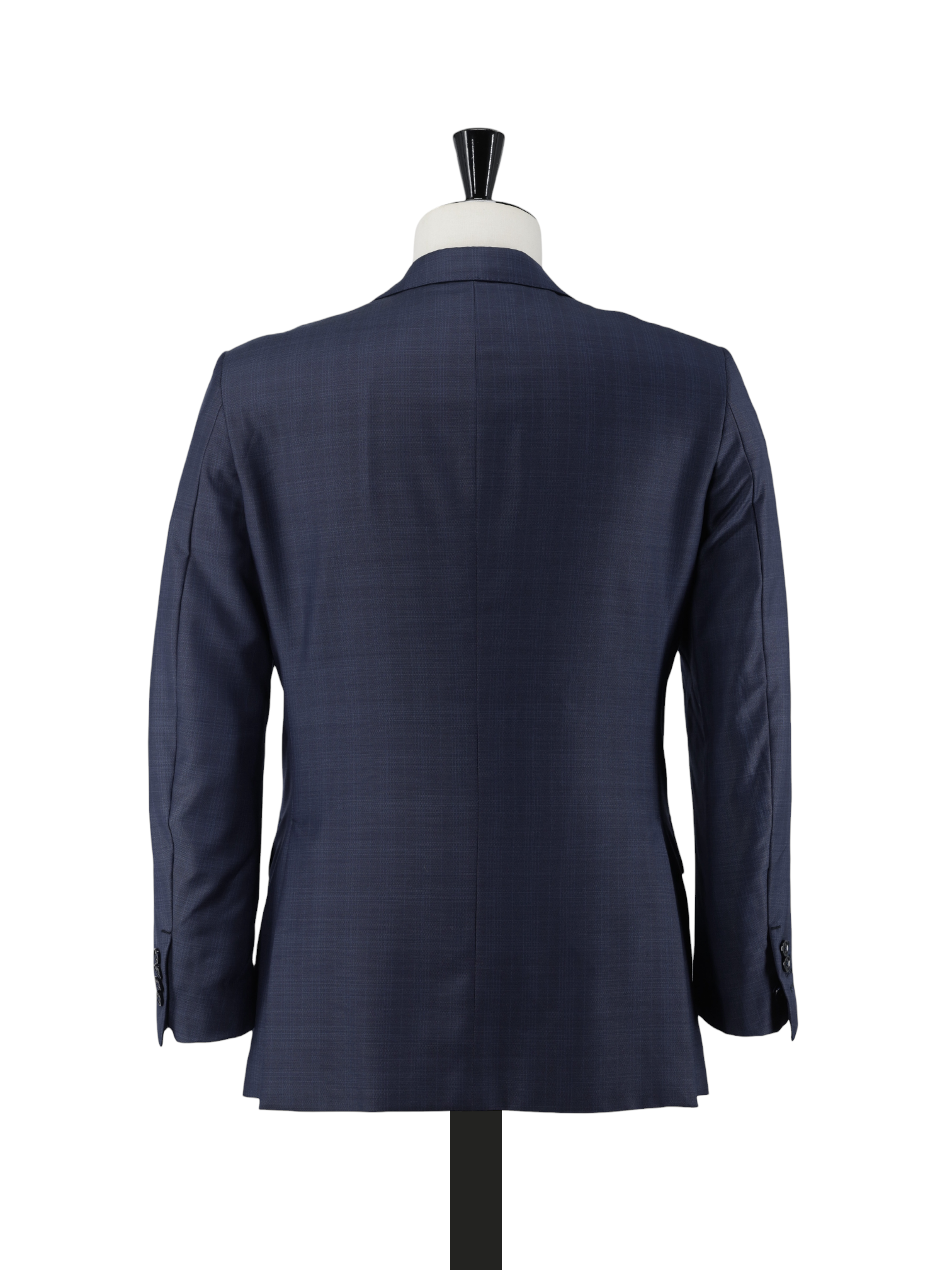 Ermenegildo Zegna Dark Blue Fine-Wool Shadow-Check Mila Jacket