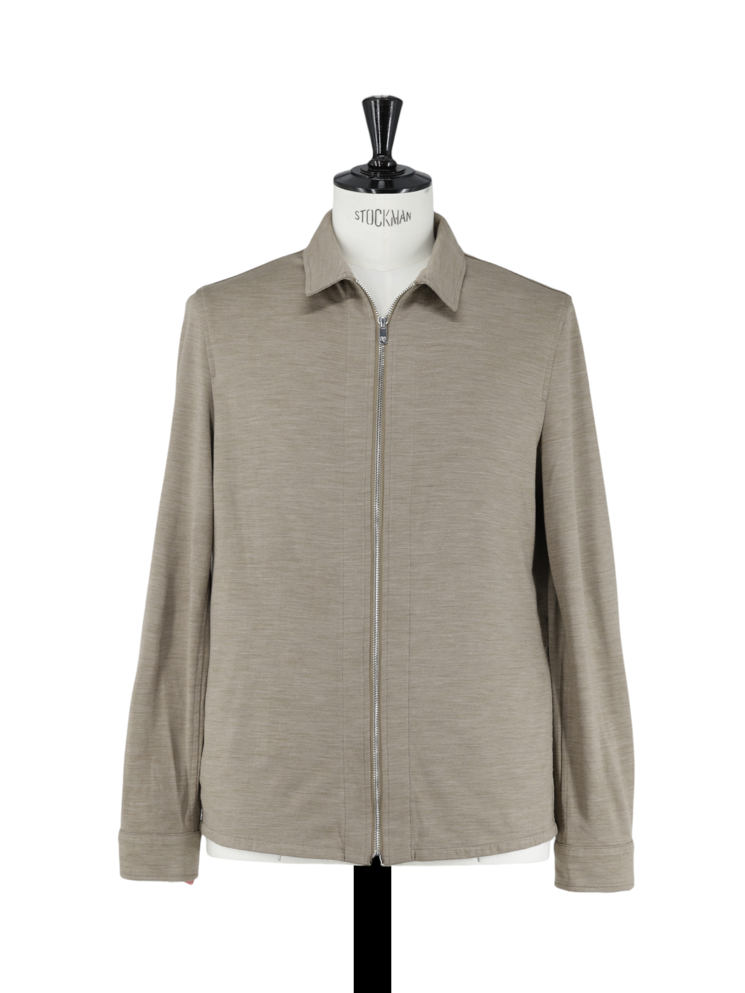 Marco Pescarolo Light Brown Jersey-Knitted Wool Luxury Tracksuit