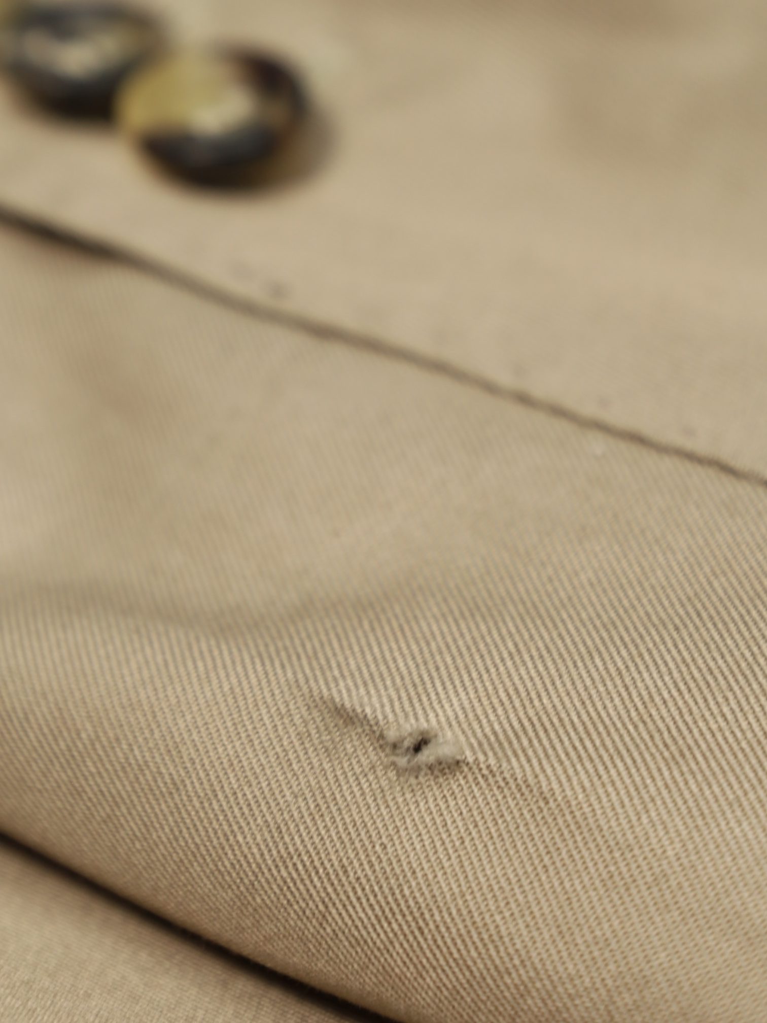 Loro Piana Beige Cotton Twill Sartorial Jacket