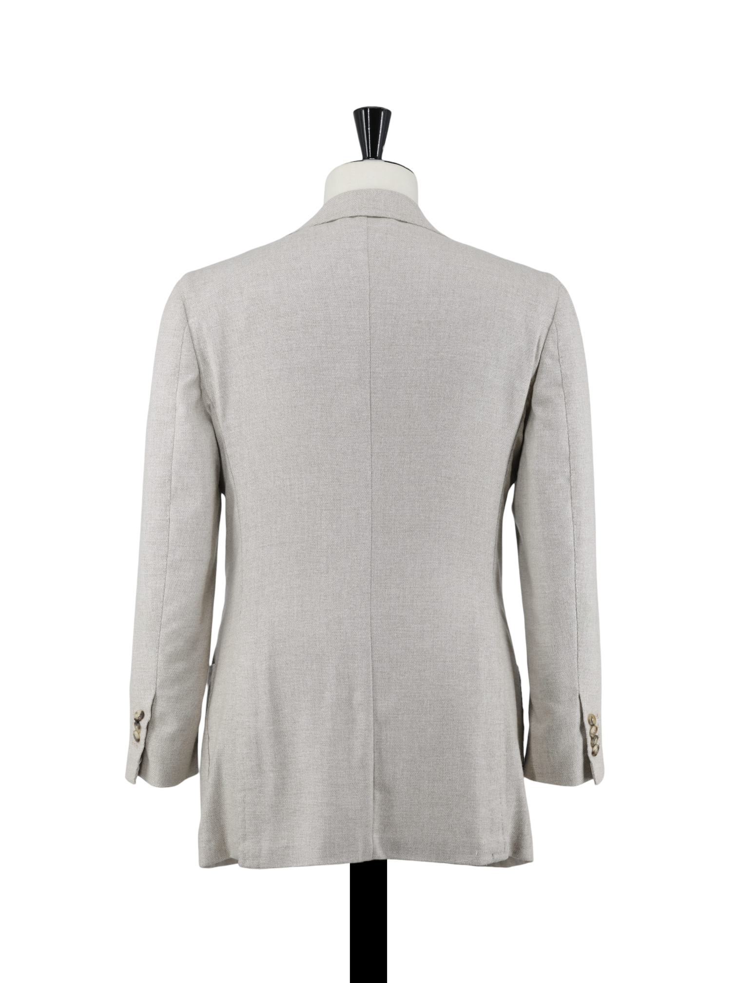 Orazio Luciano Sand Wool, Cashmere & Stretch Basket-Weave Jacket