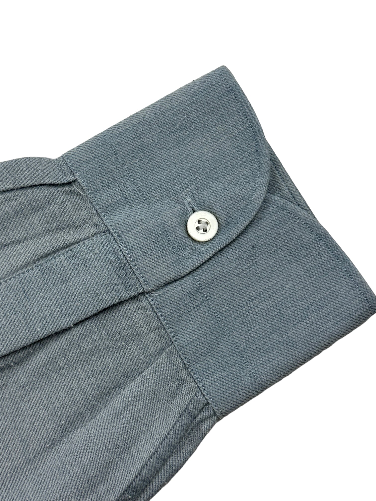 Fray Light Blue Brushed Cotton Cashmere Shirt
