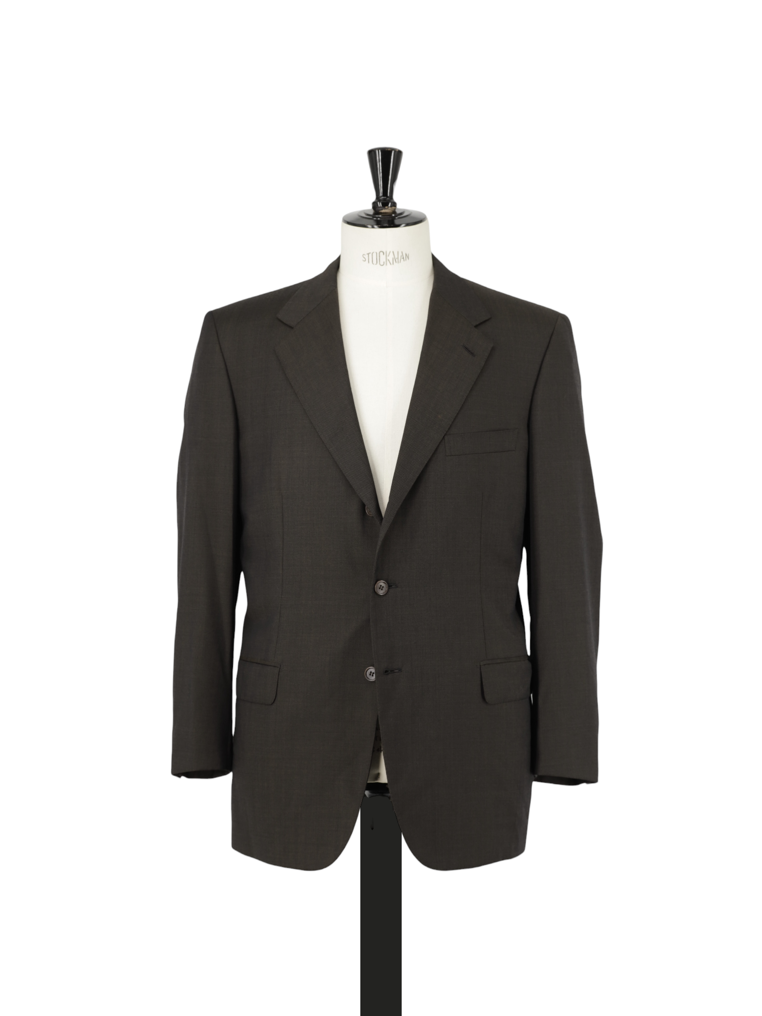 Brioni Dark Brown Fine-Wool Pinpoint Senato Suit