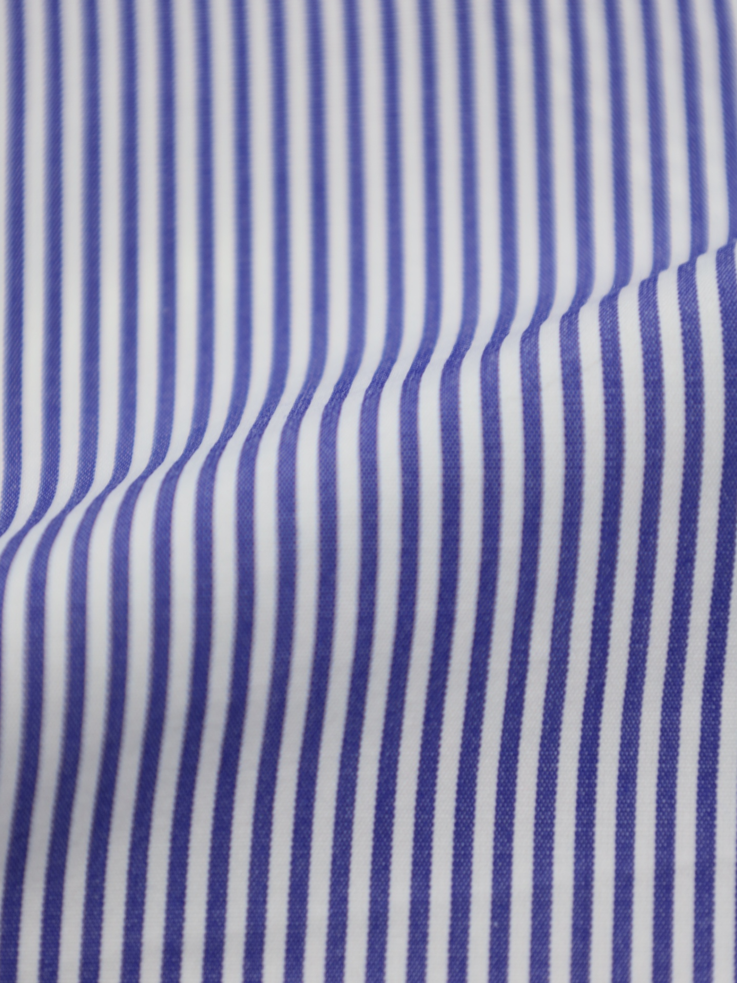 Kiton Light Blue Pinstripe Cotton Shirt
